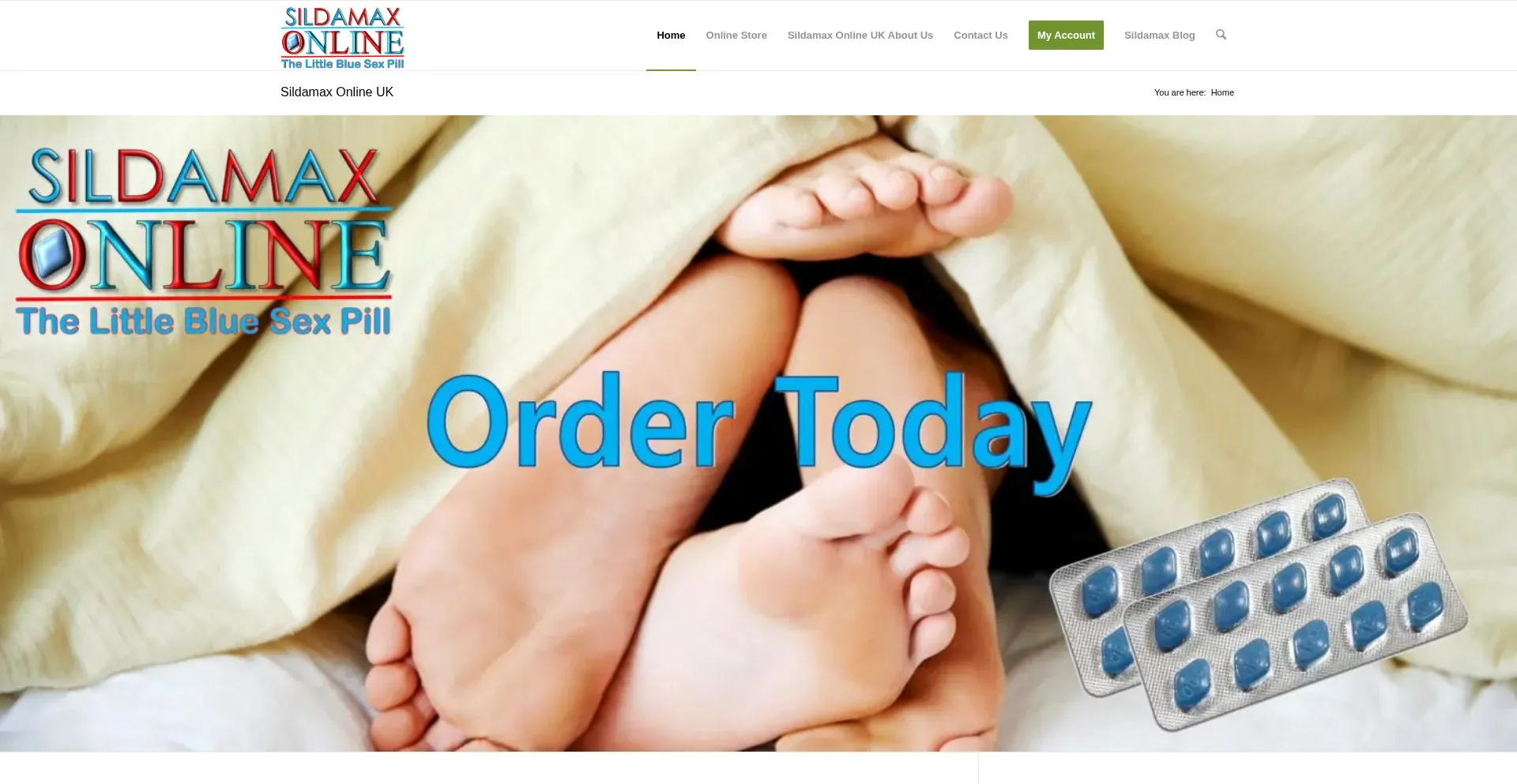 Website screenshot of Sildamax-online.com