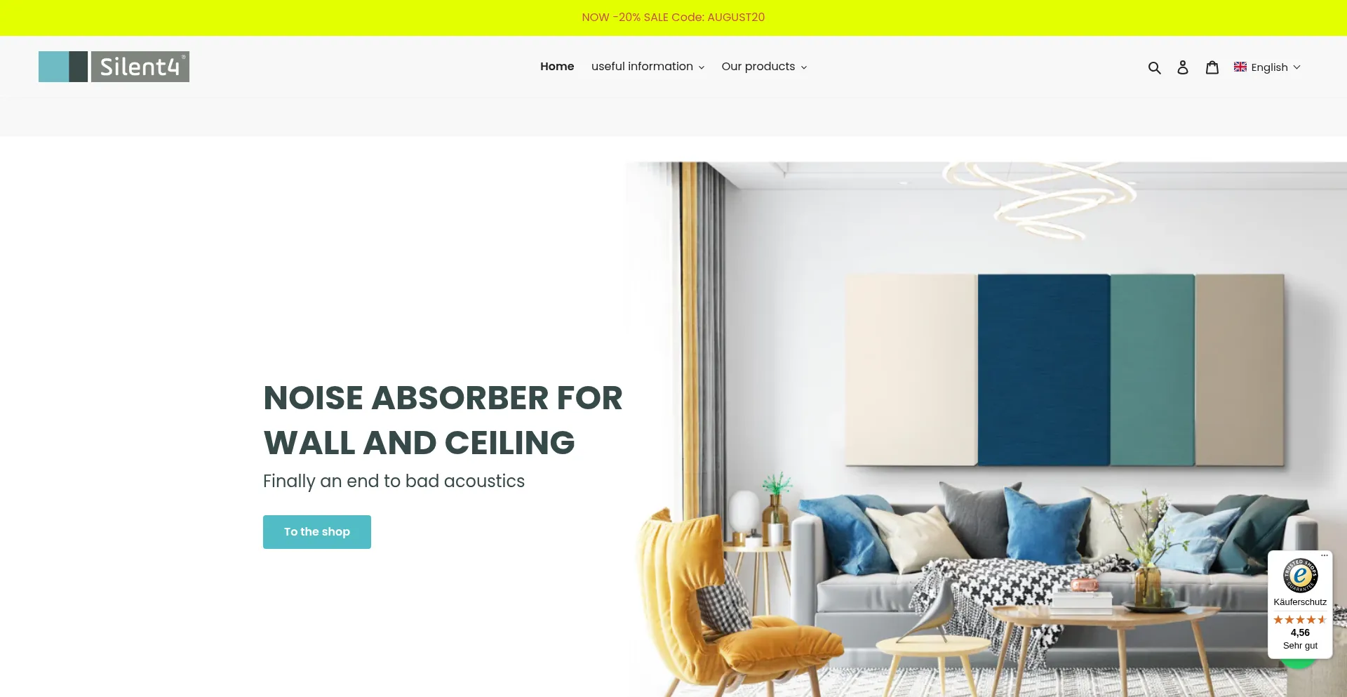 Website screenshot of Silent4.com
