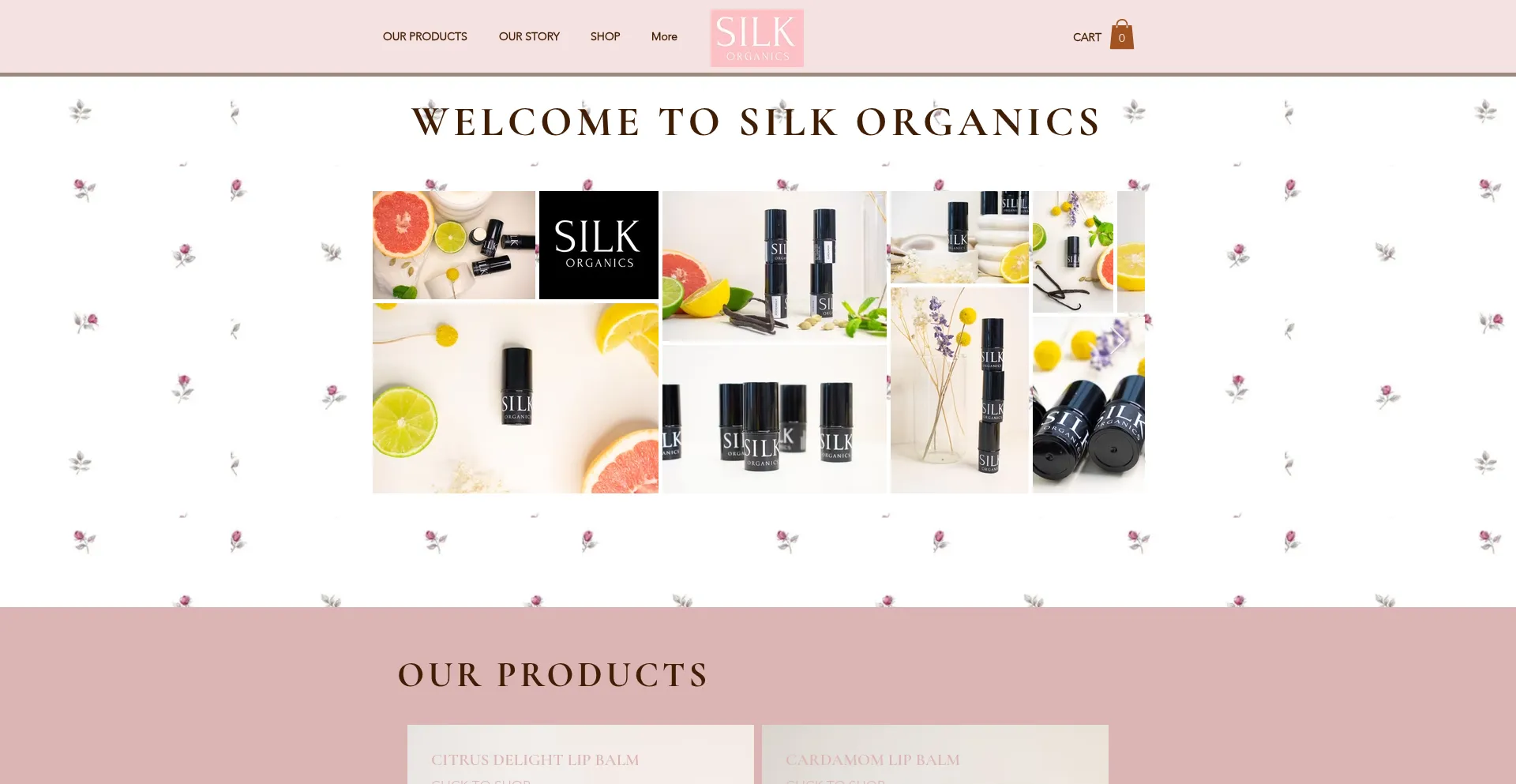 Website screenshot of Silkorganicsmt.com