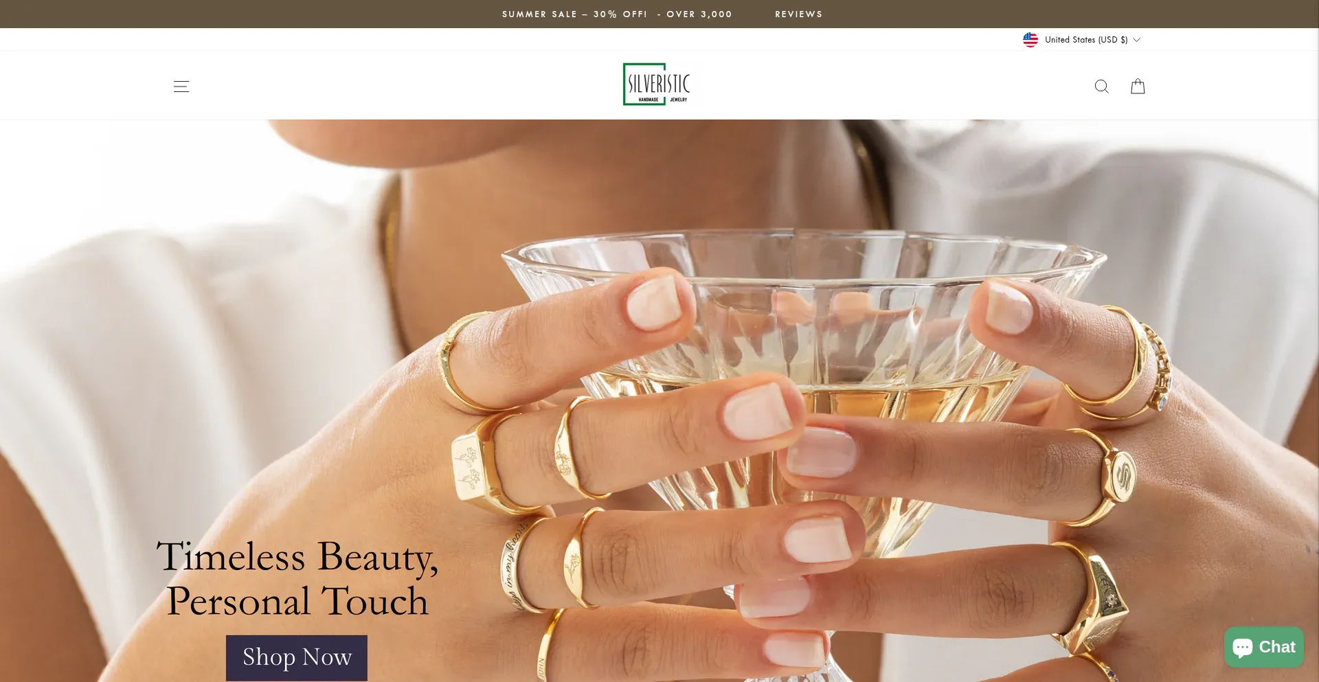 Website screenshot of Silveristic.com