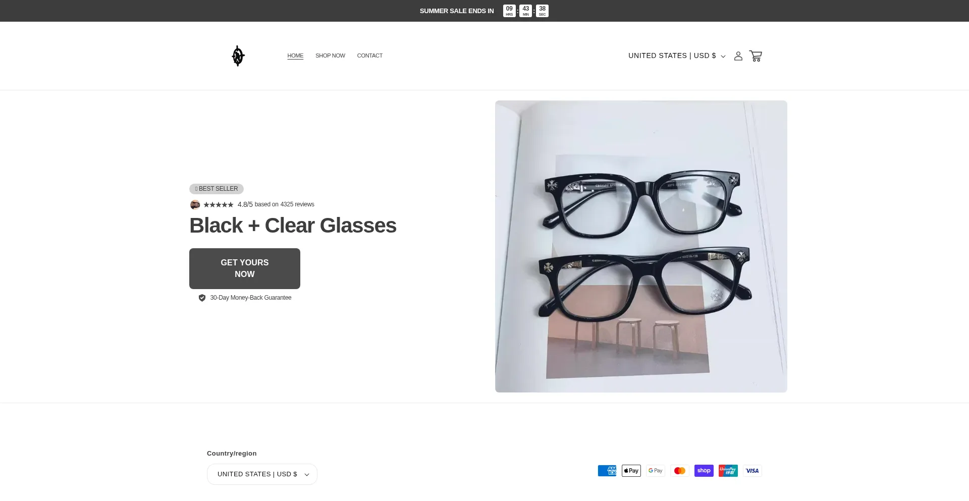 Website screenshot of Silversight.store