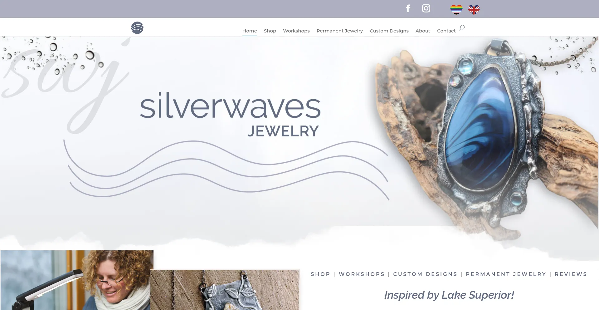 Website screenshot of Silverwaves.net