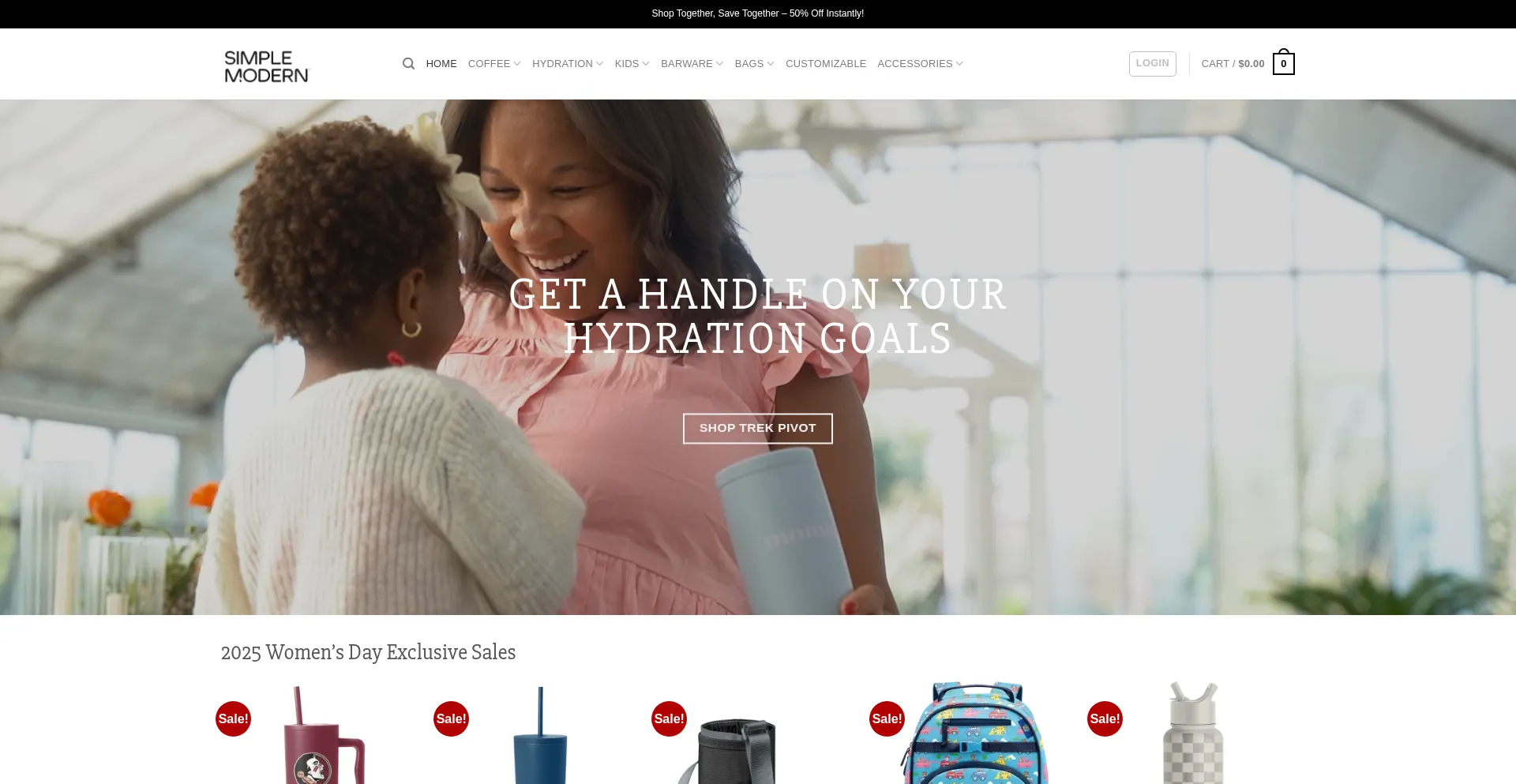 Website screenshot of Simplemodern-us.com