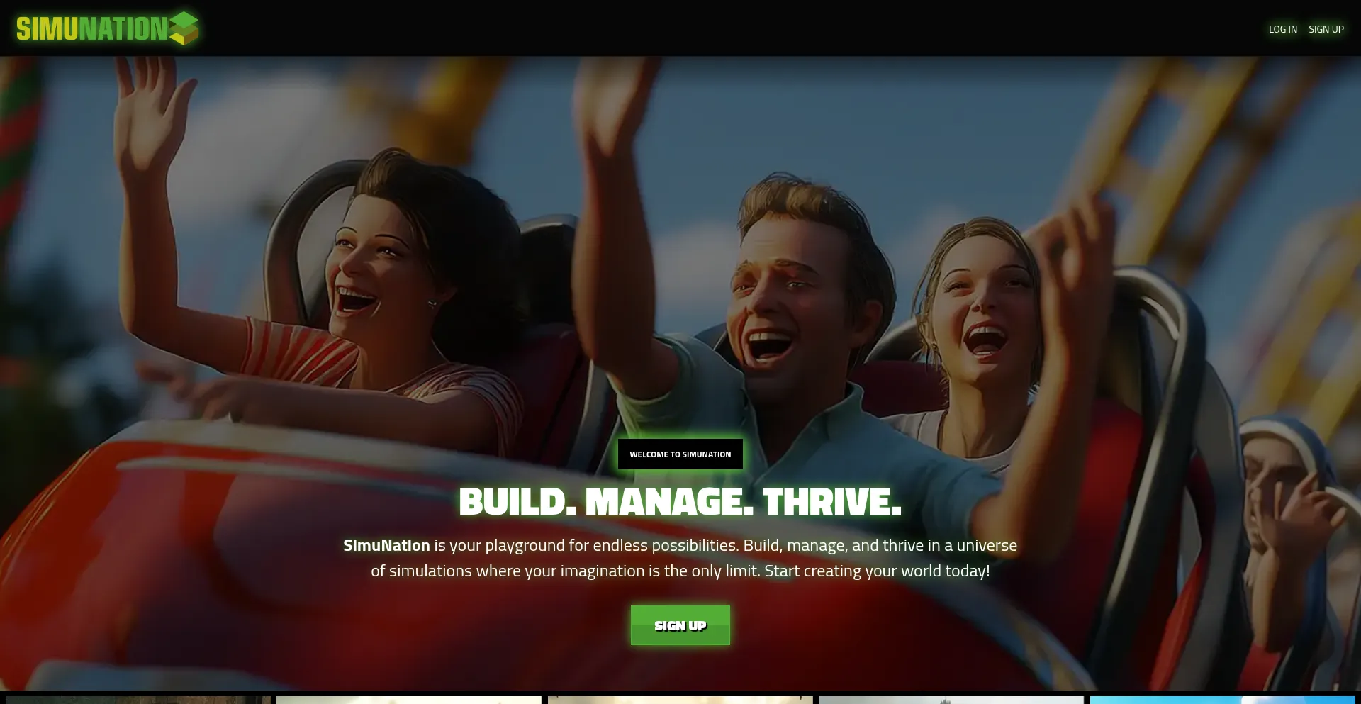 Website screenshot of Simunation.vip