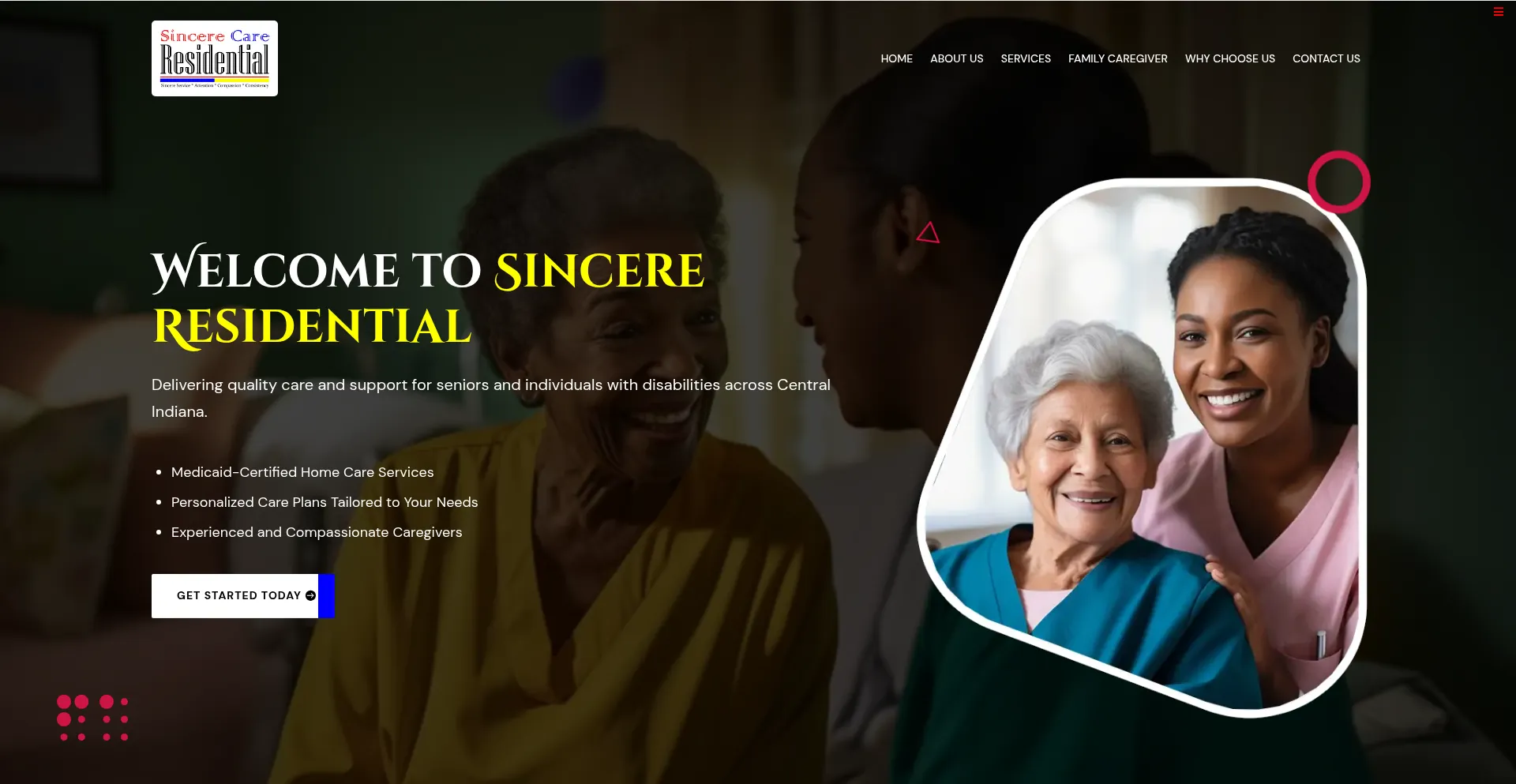 Website screenshot of Sincere-res.com