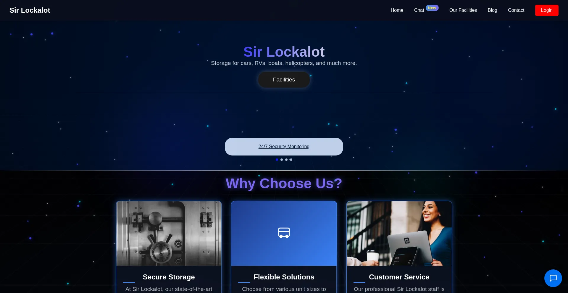 Website screenshot of Sirlockalot.com