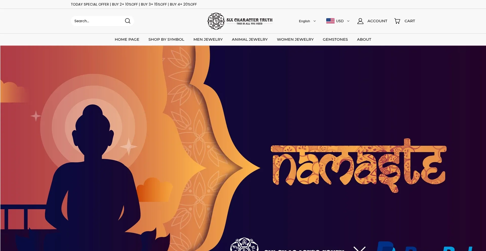 Website screenshot of Sixcharactertruth.com