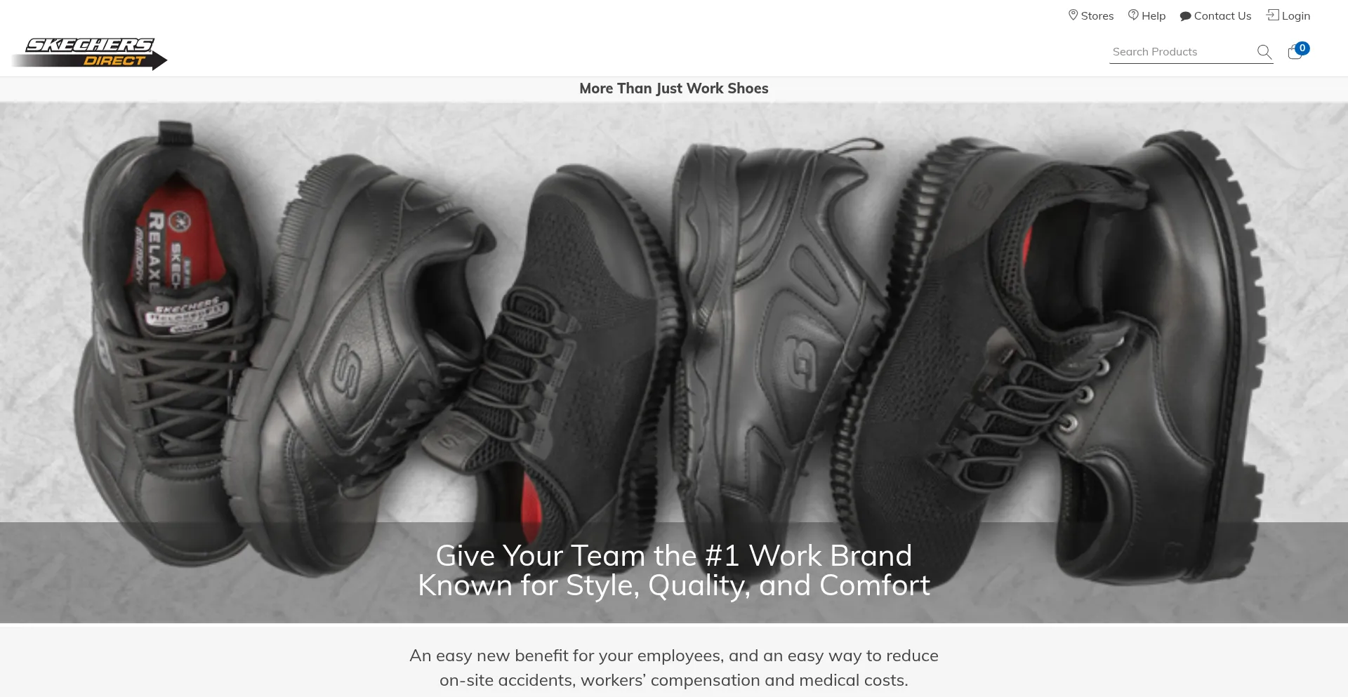 Website screenshot of Skechersdirect.com
