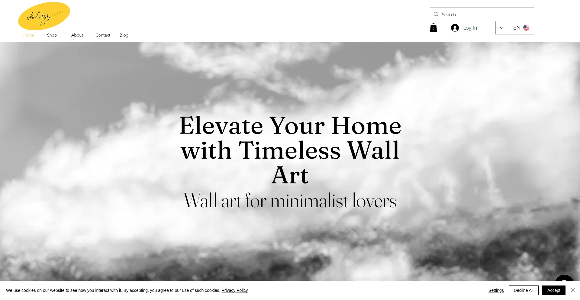 Website screenshot of Sketchsy.art