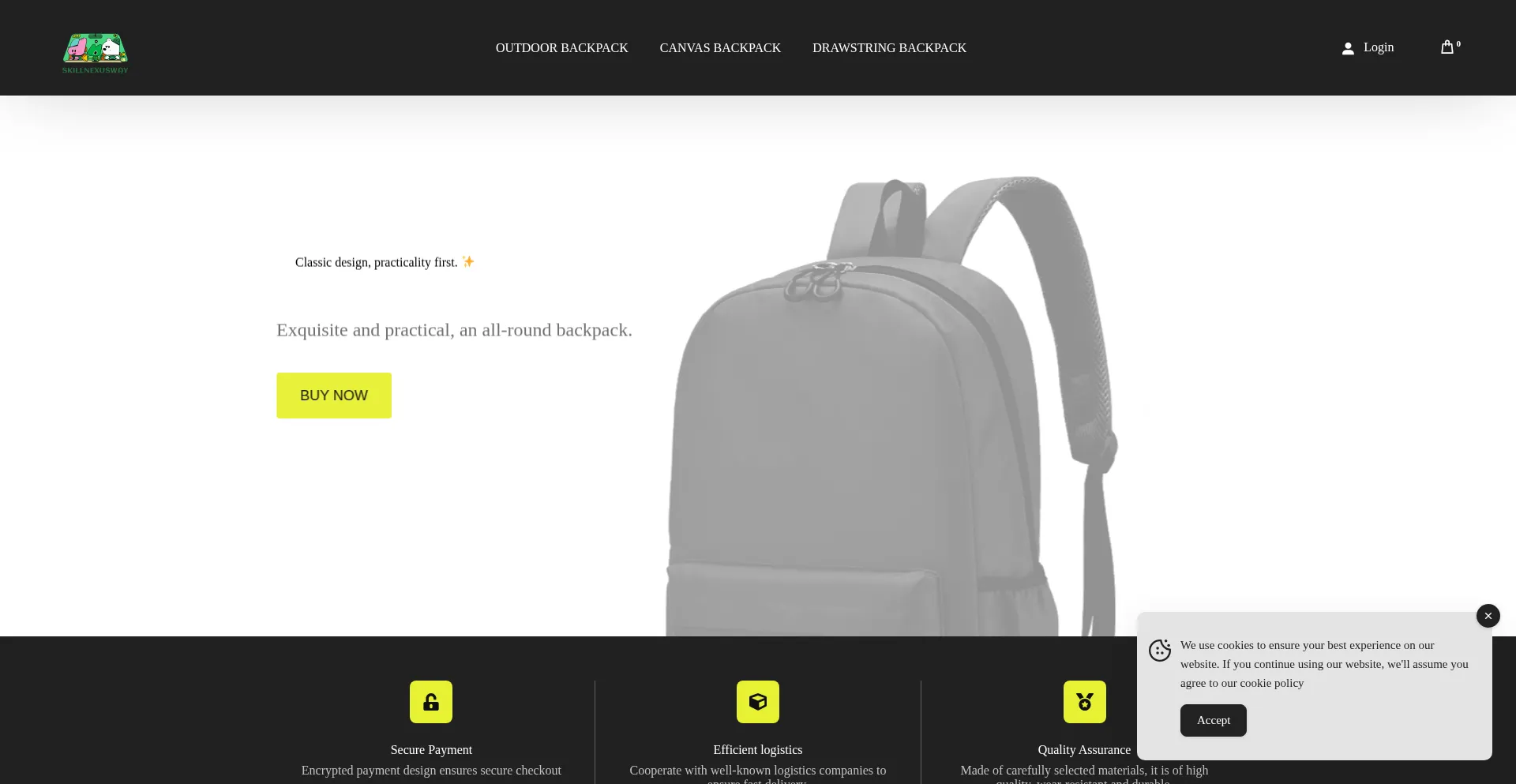 Website screenshot of Skillnexusway.com