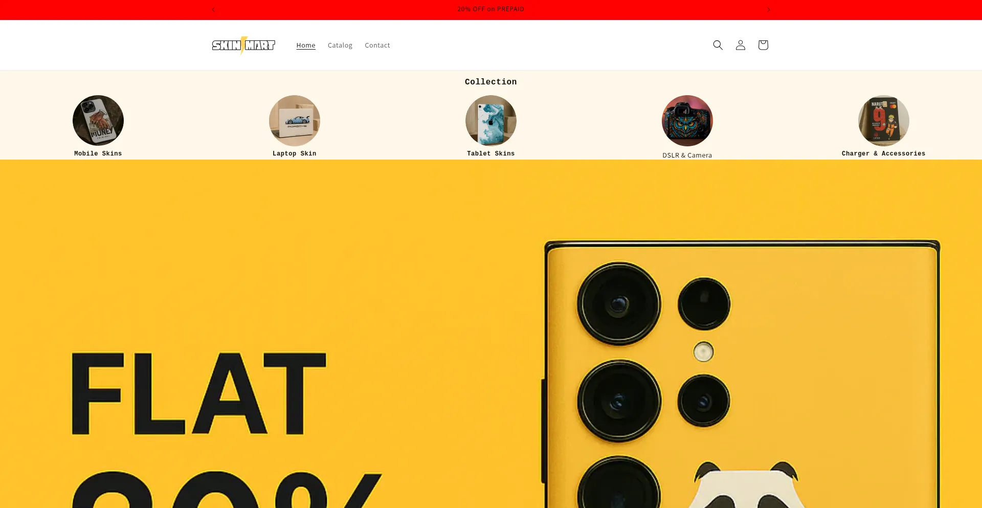 Website screenshot of Skinmart.co.in