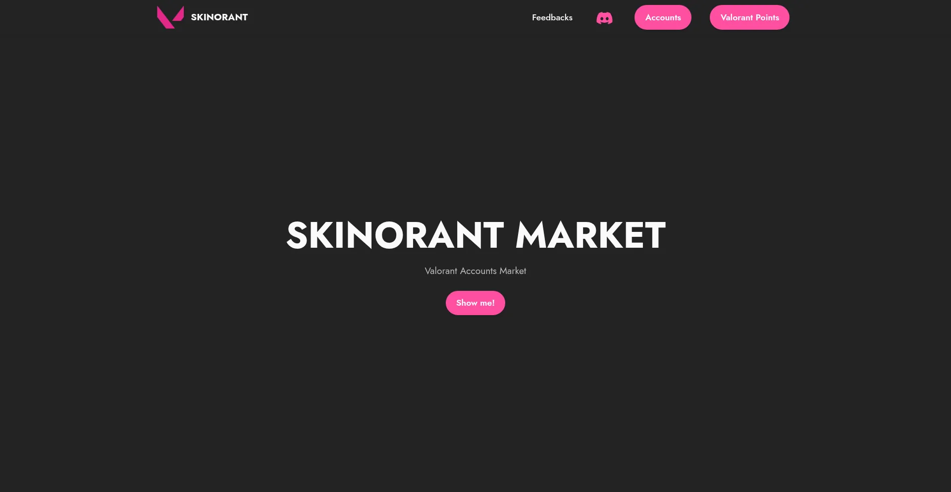 Website screenshot of Skinorant.com