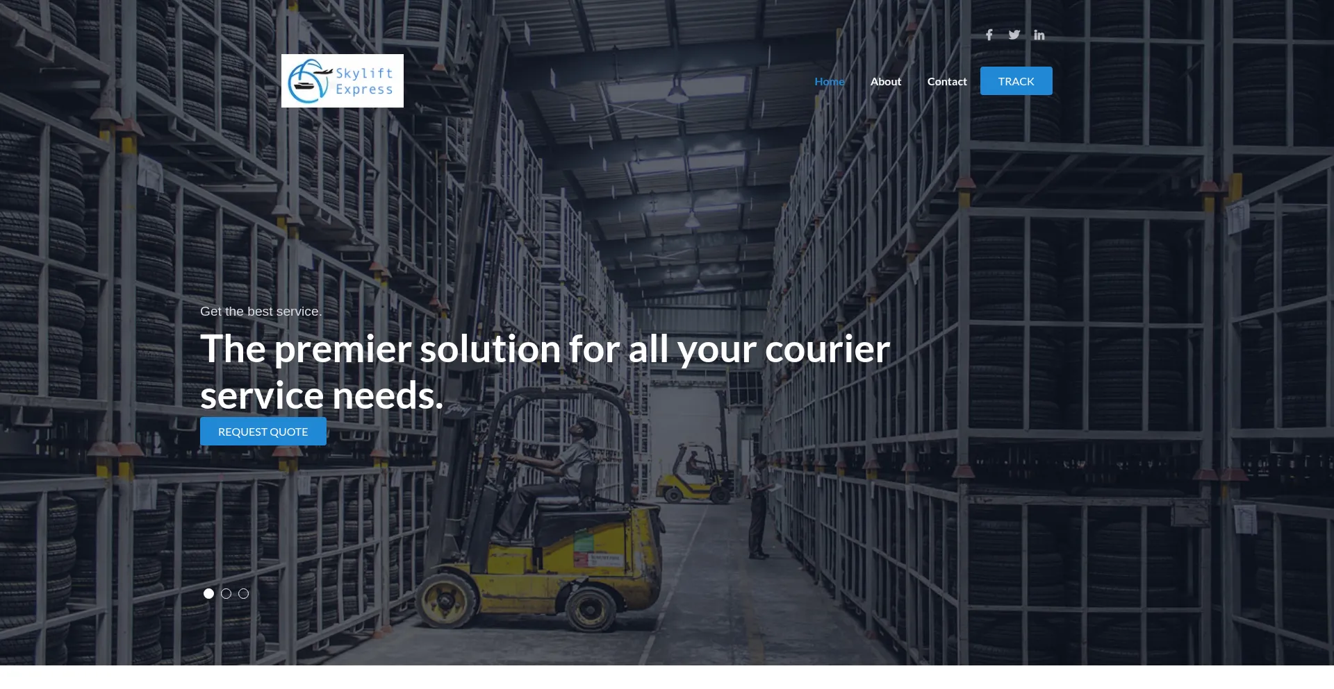 Website screenshot of Skylift-express.com