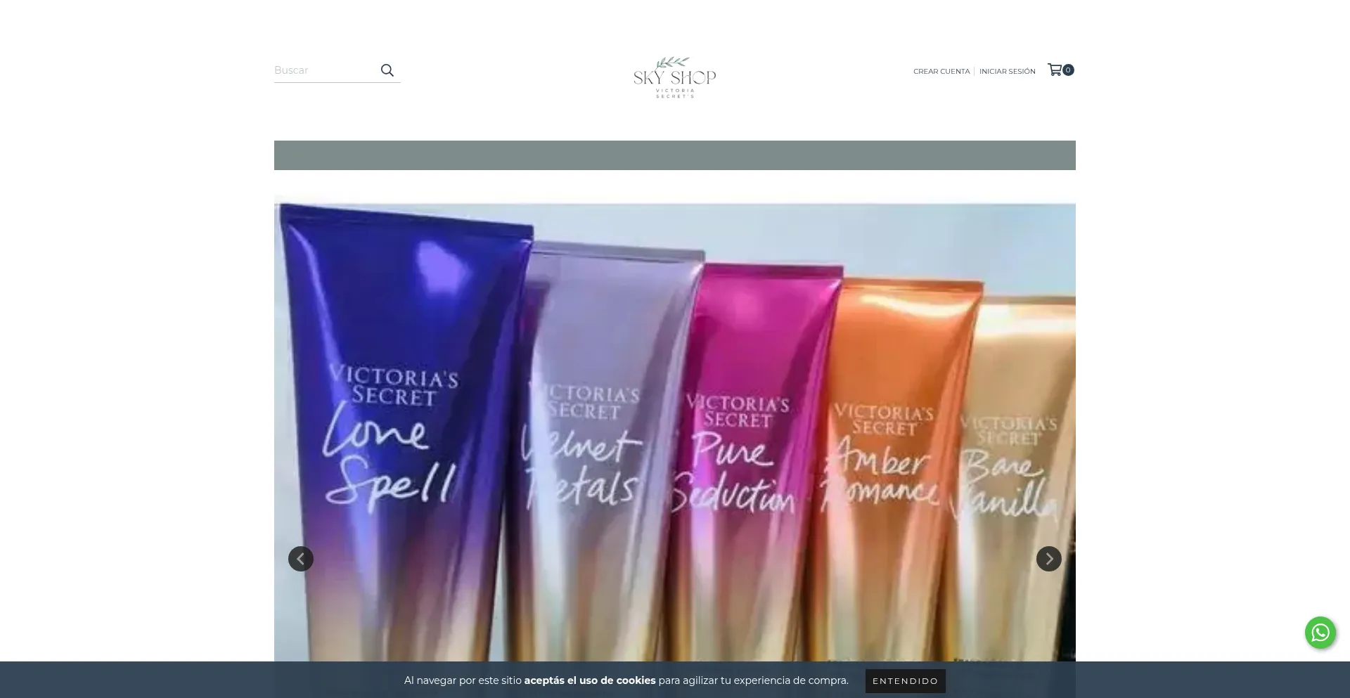 Website screenshot of Skyshop96.mitiendanube.com