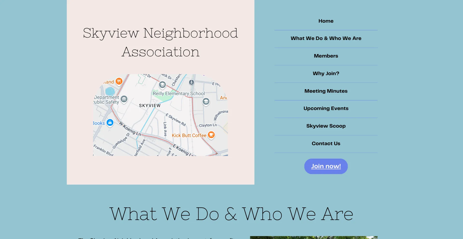 Website screenshot of Skyviewna.my.canva.site