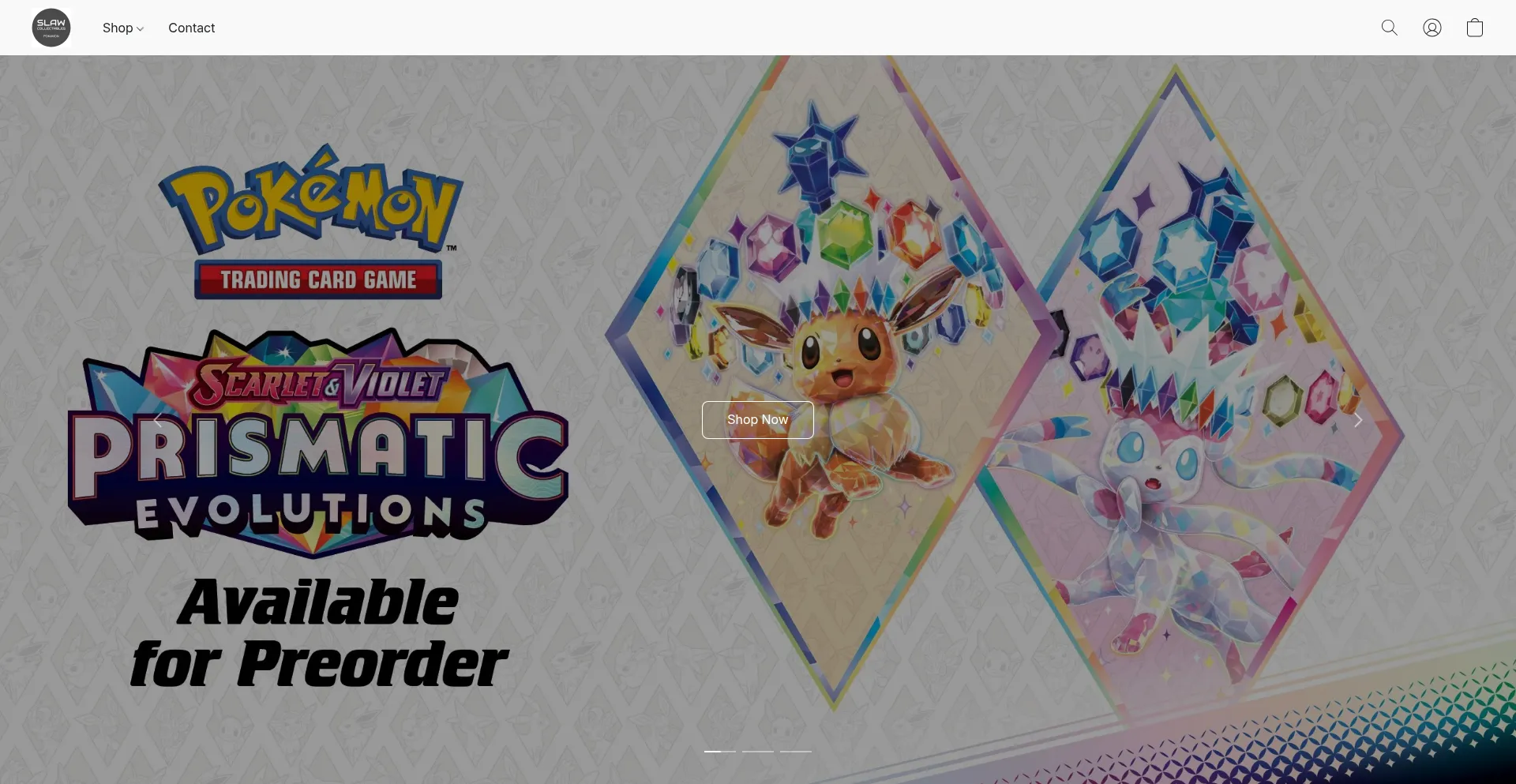 Website screenshot of Slawcollectables.com