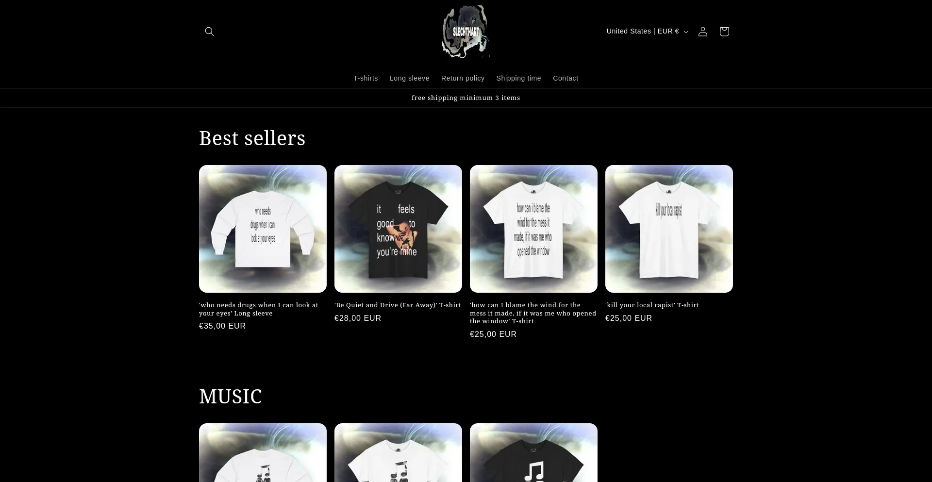 Website screenshot of Slechthart.com