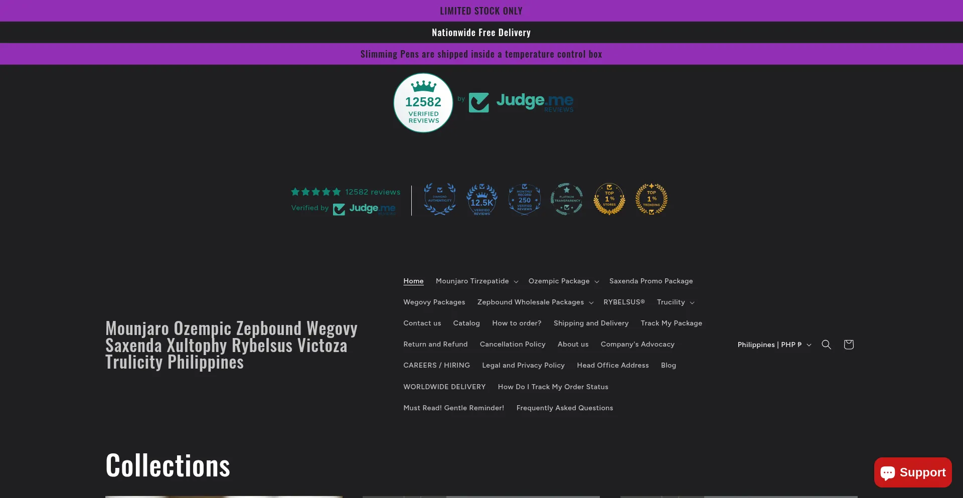 Website screenshot of Slimbeyond.store