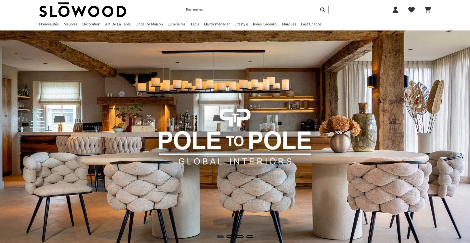 Website screenshot of Slowood-interior.fr