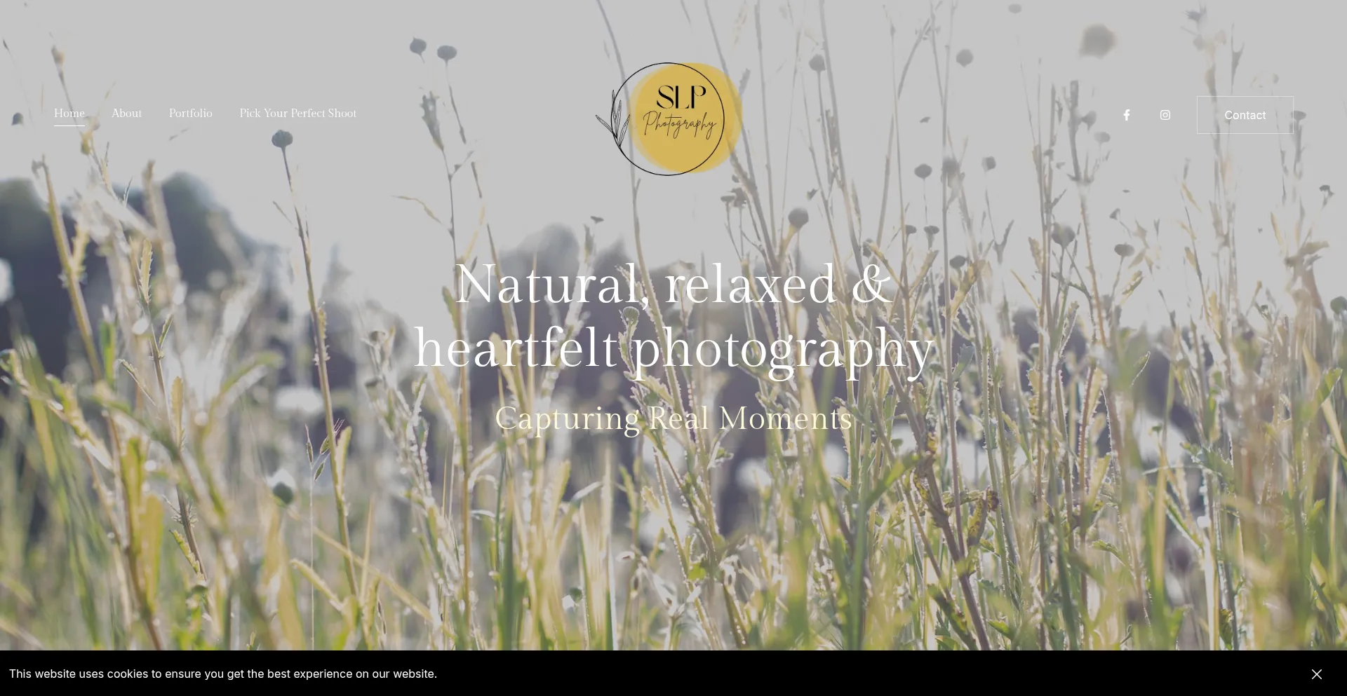 Website screenshot of Slpphotography.co.uk