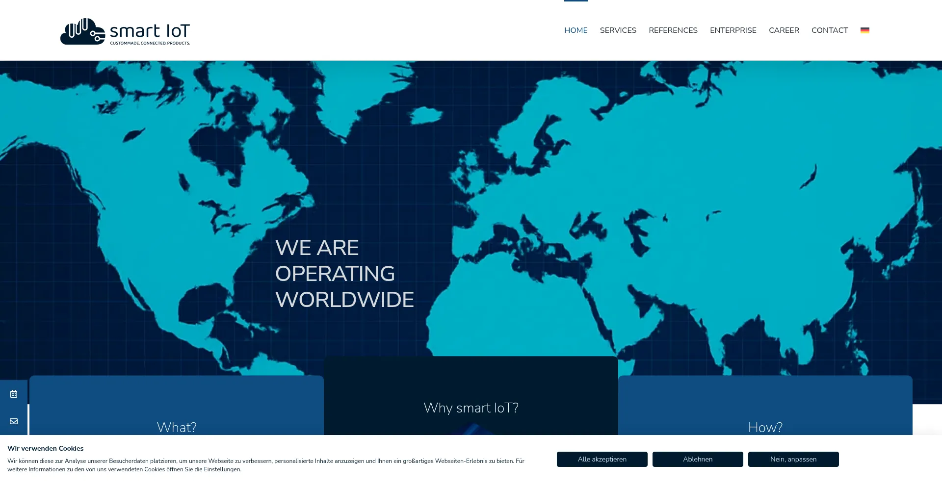 Website screenshot of Smart-iot.solutions