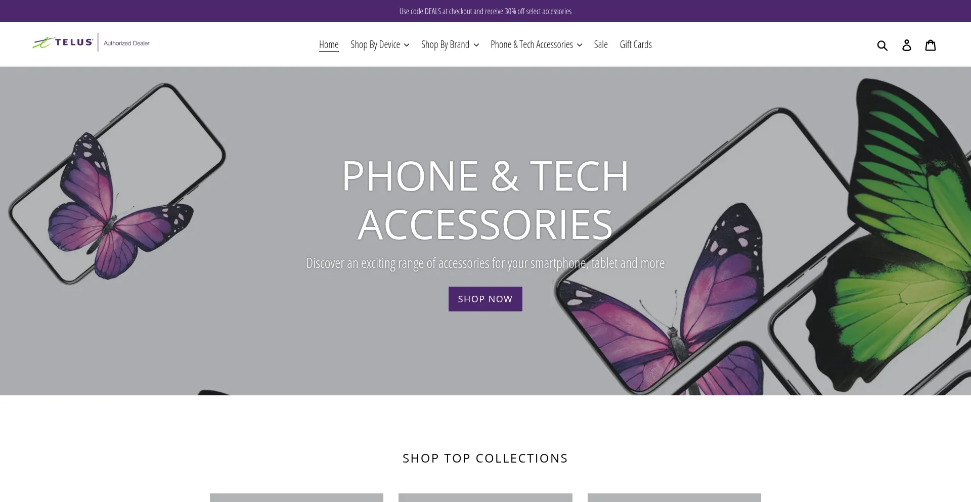 Website screenshot of Smartcellcommunications.ca