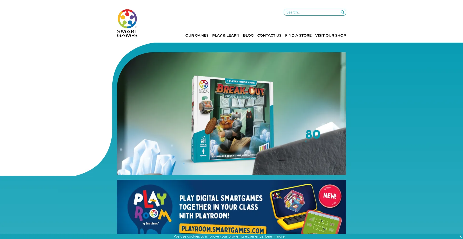 Website screenshot of Smartgames.eu