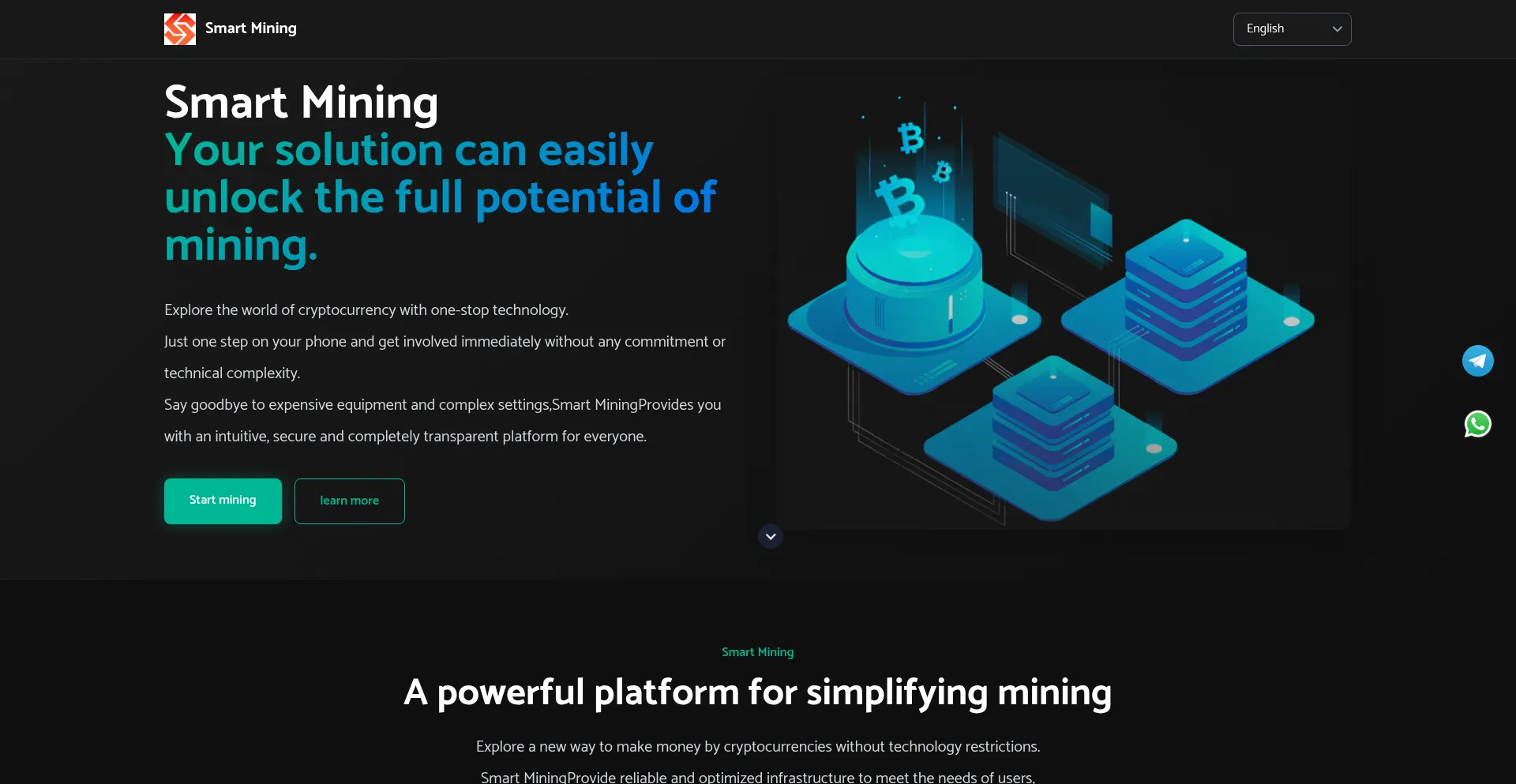Website screenshot of Smartminingltd.com