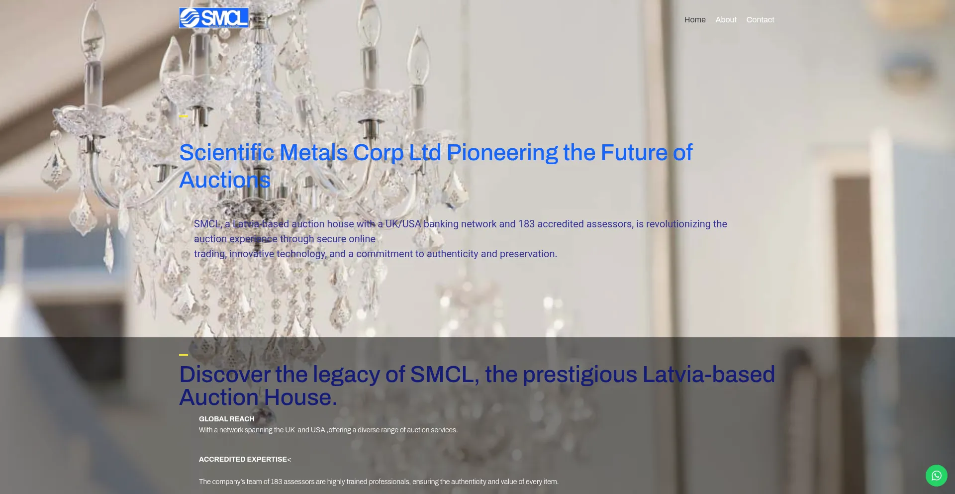 Website screenshot of Smcl.uk
