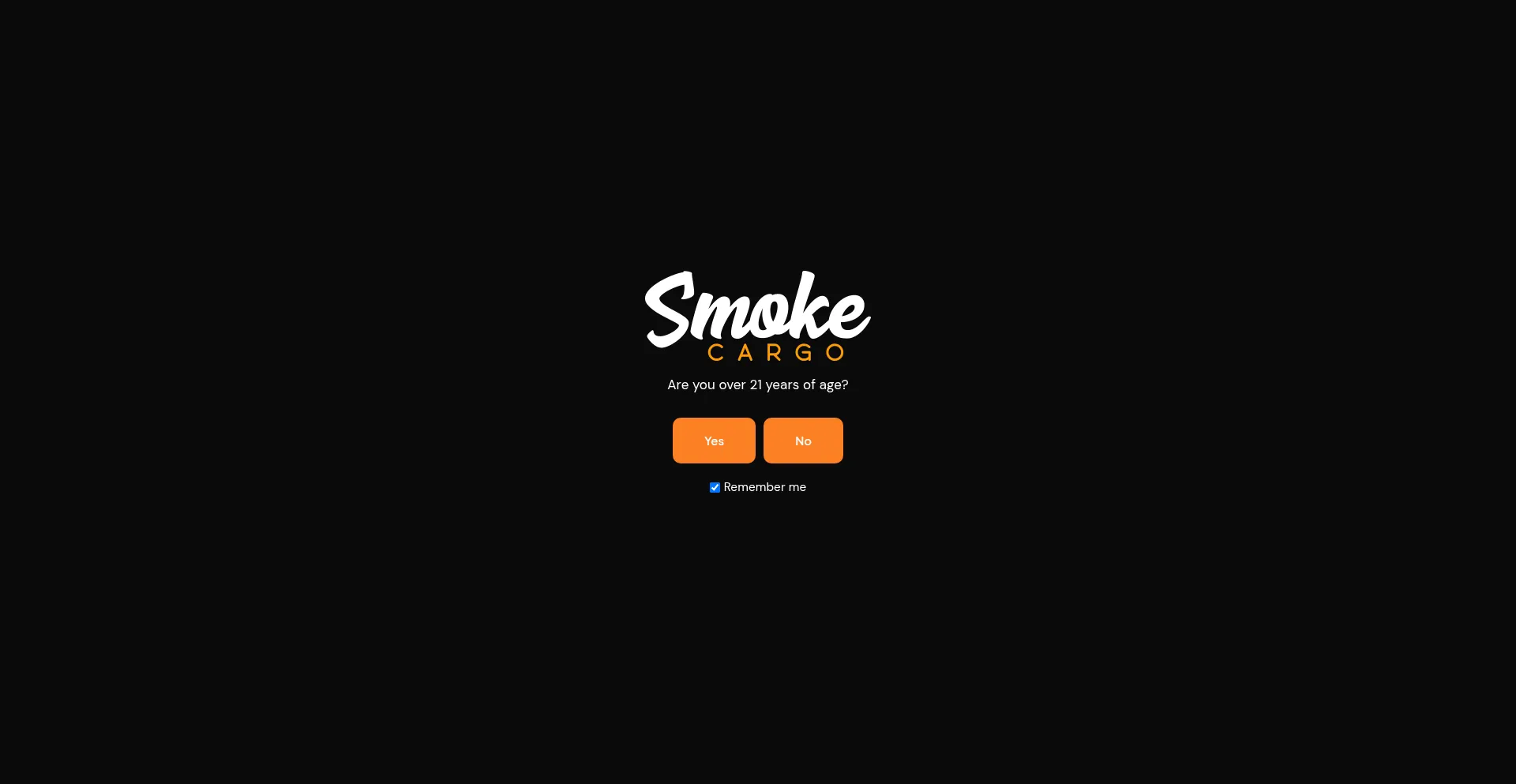 Website screenshot of Smokecargo.com