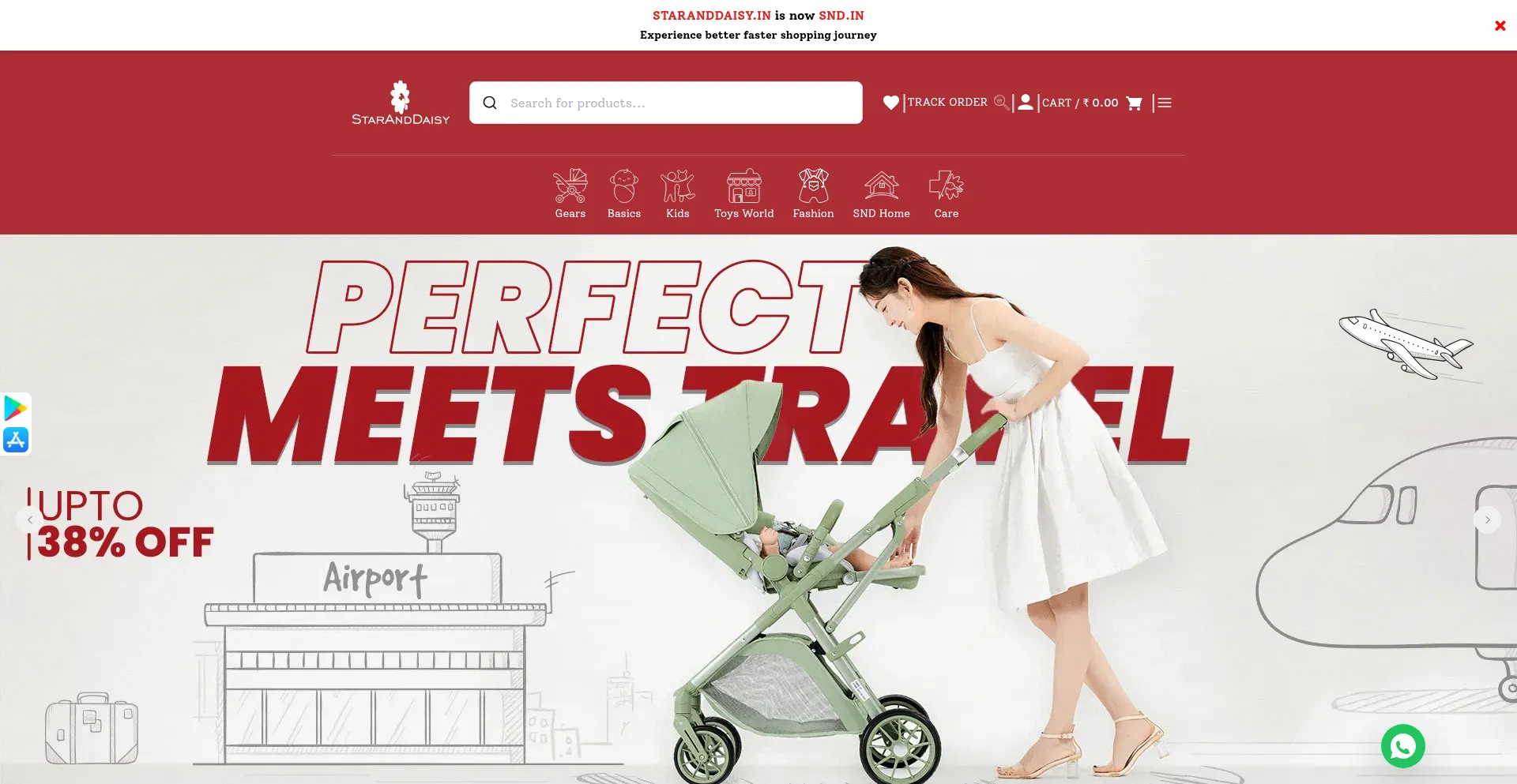 Website screenshot of Snd.in