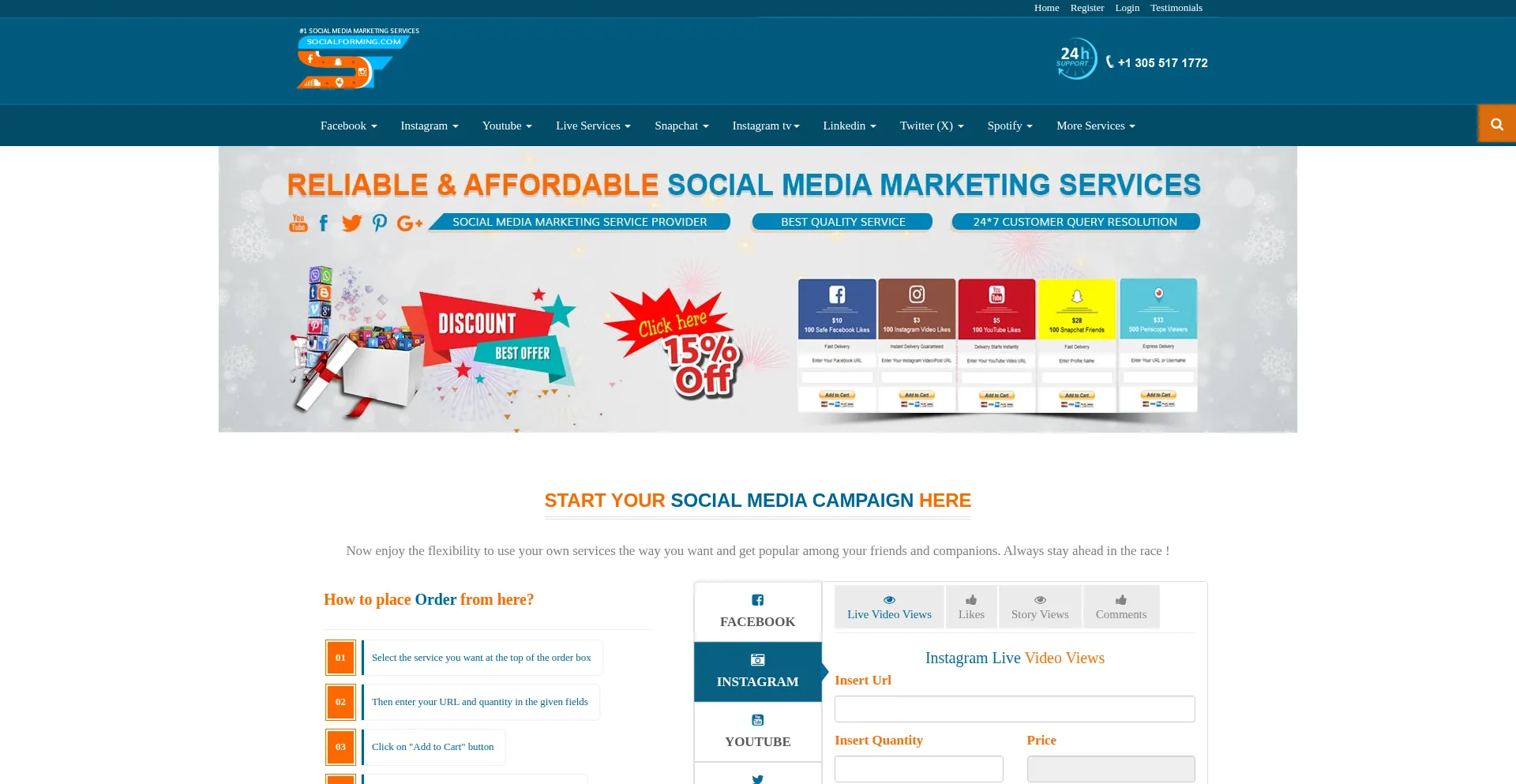 Website screenshot of Socialforming.com