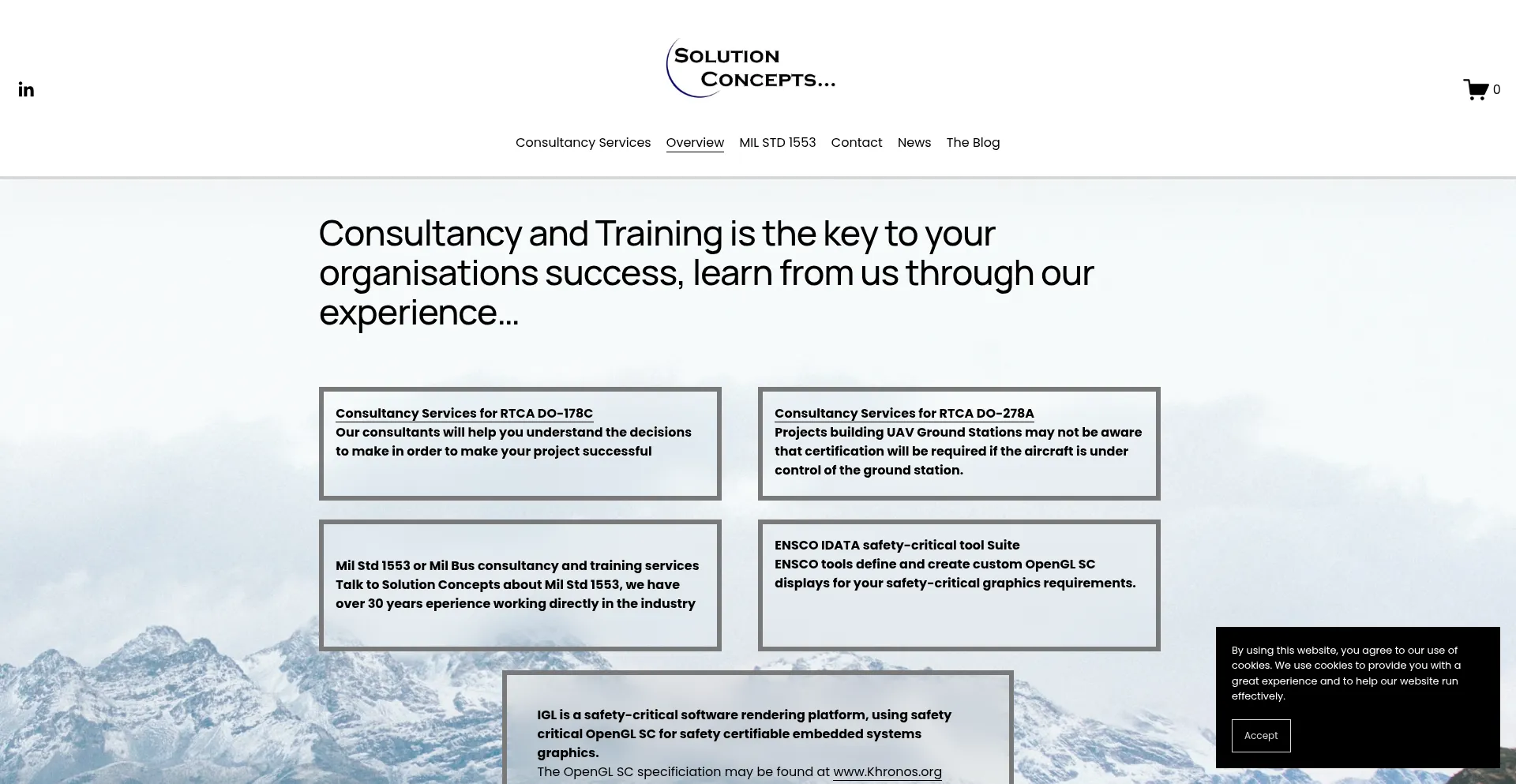 Website screenshot of Solutionconcepts.co.uk
