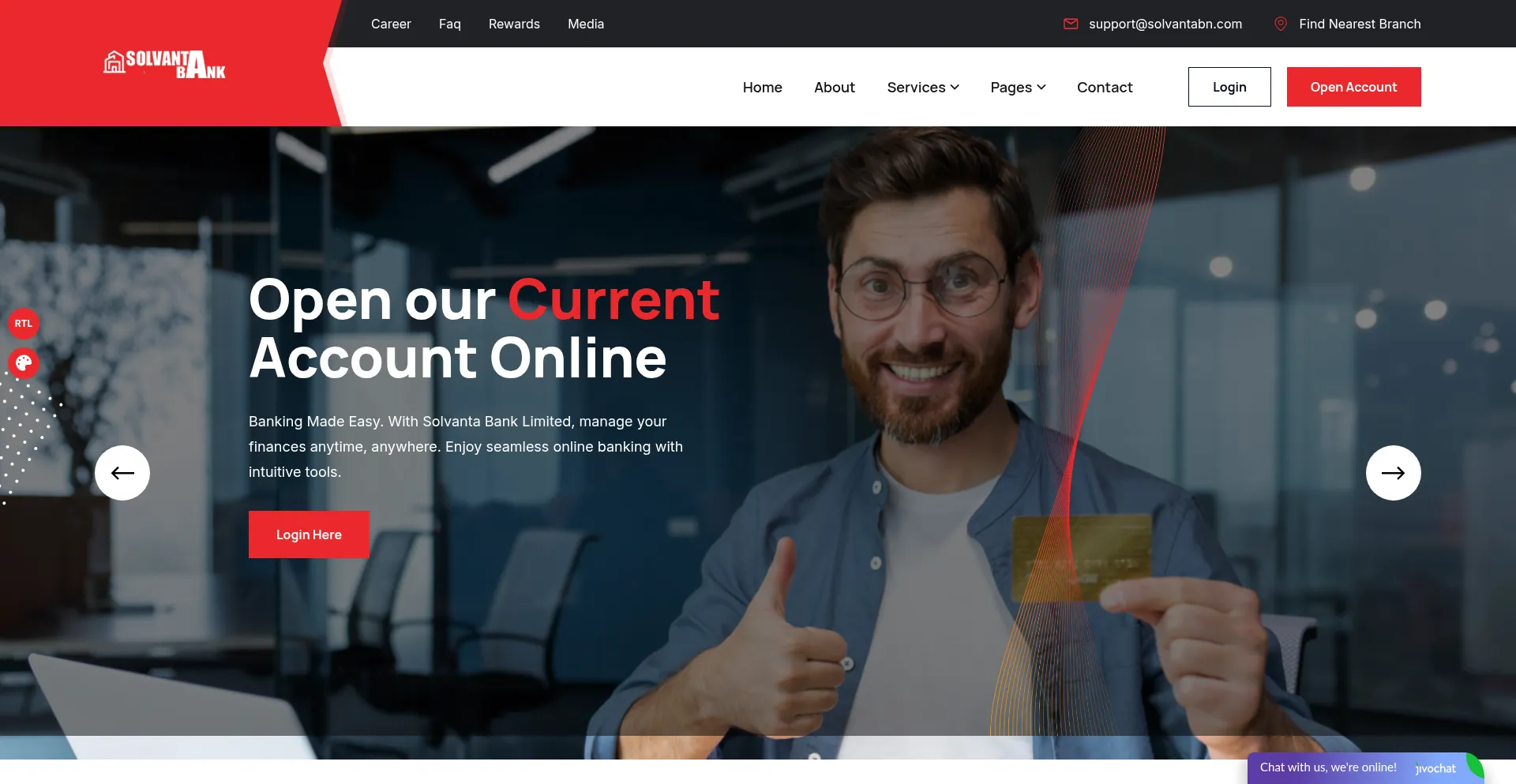 Website screenshot of Solvantabn.com