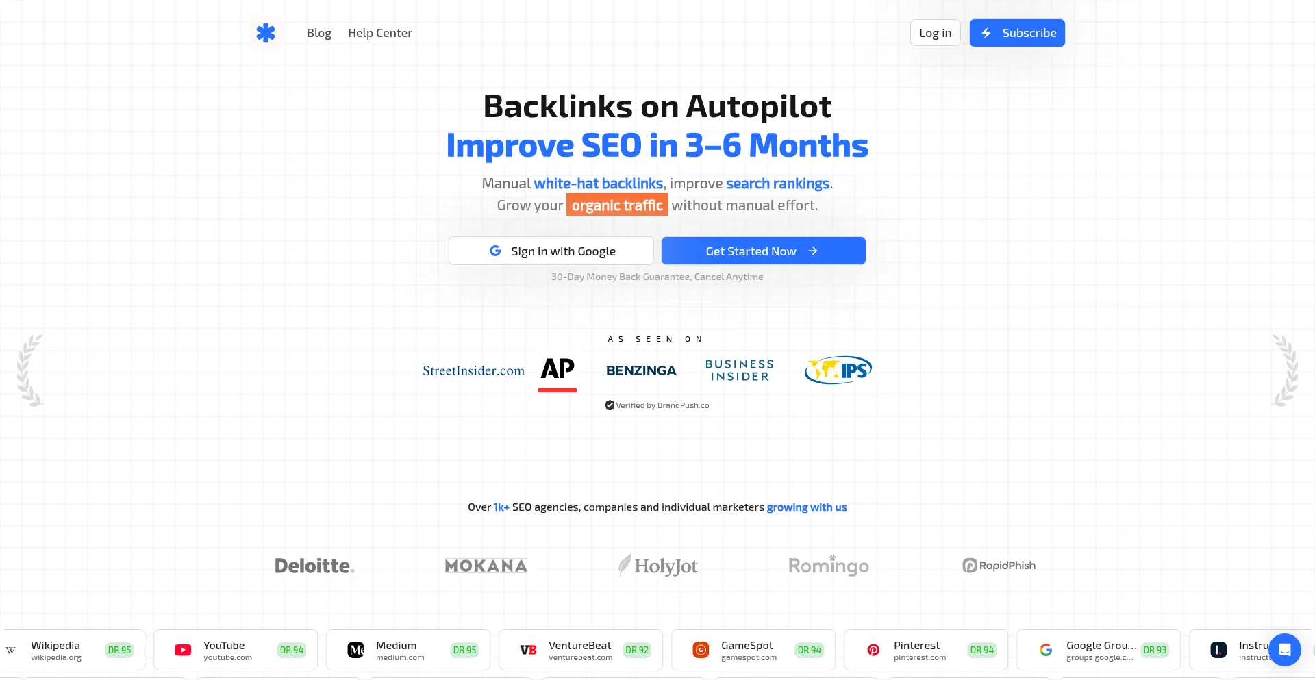 Website screenshot of Soogle.io