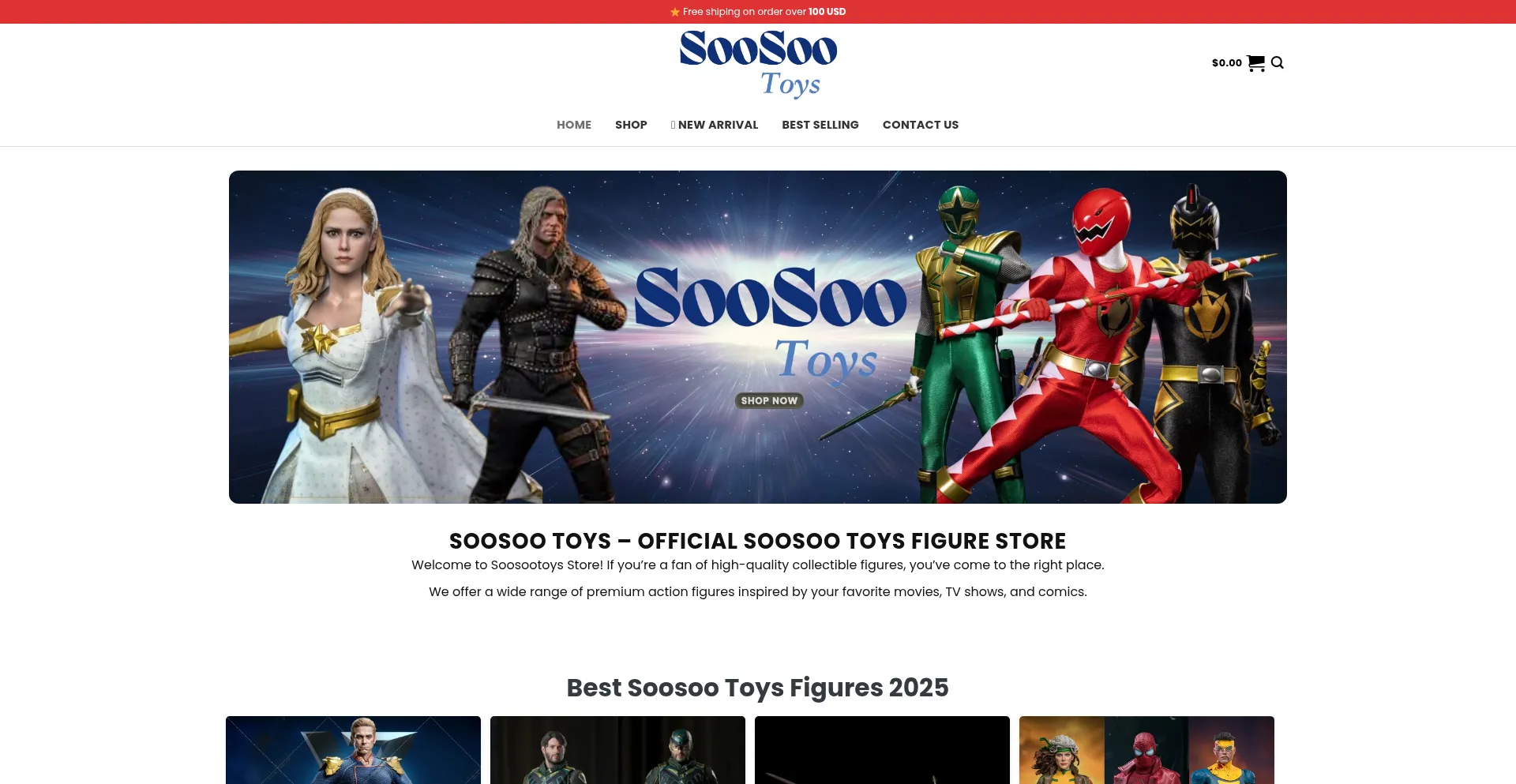 Website screenshot of Soosootoys.com