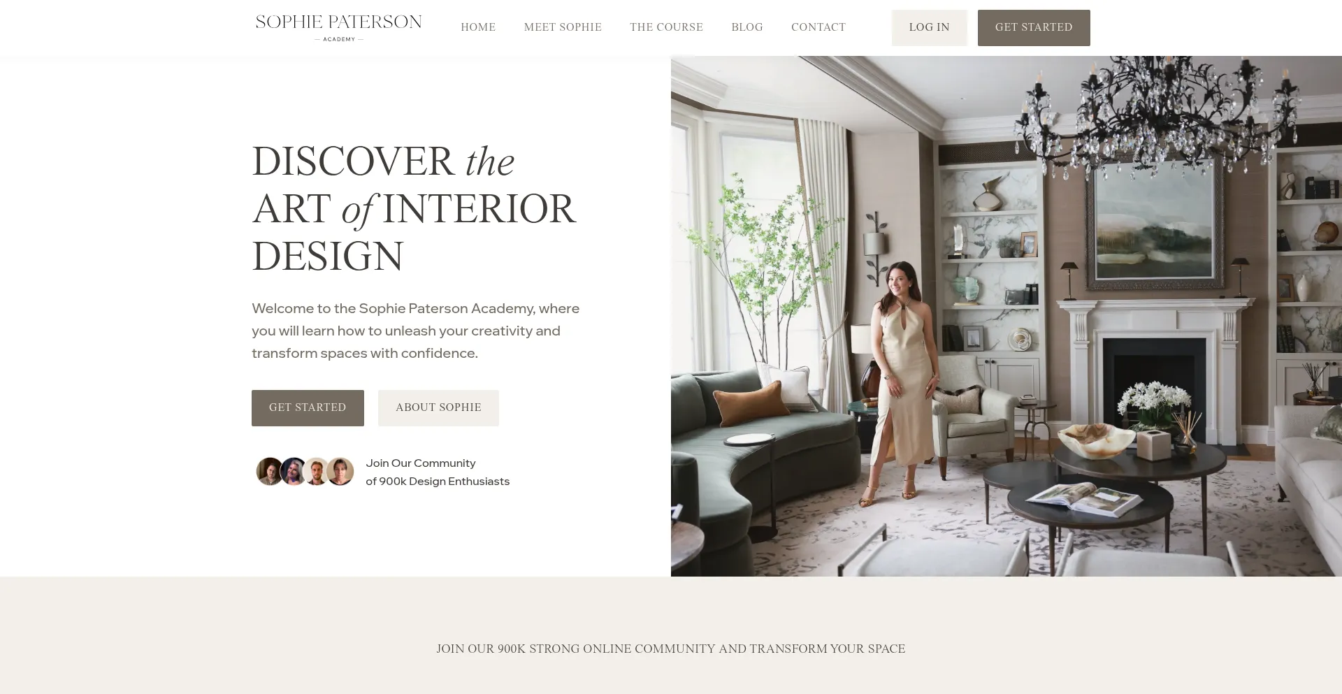 Website screenshot of Sophiepatersonacademy.com