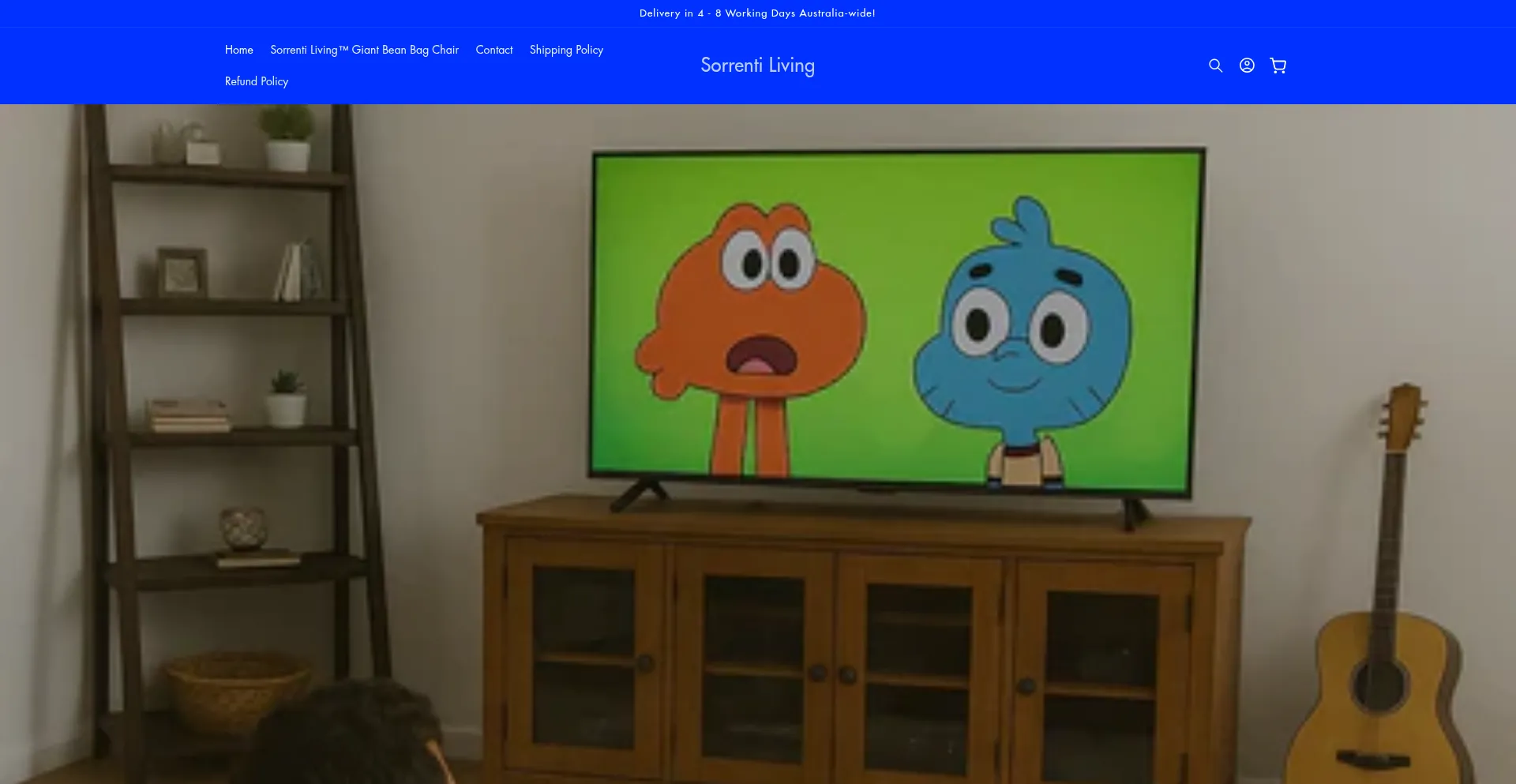 Website screenshot of Sorrentiliving.shop