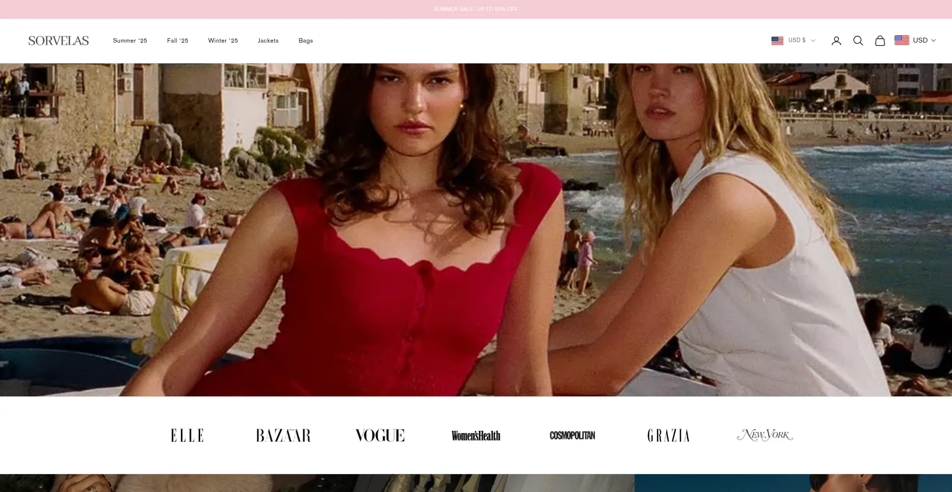 Website screenshot of Sorvelas.com