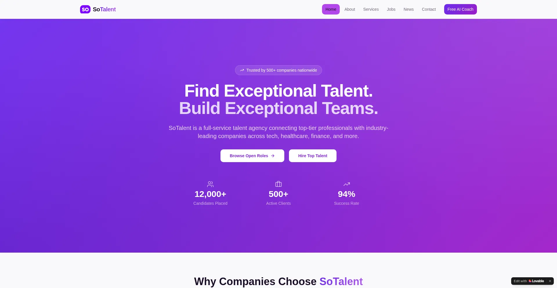 Sotalent.us