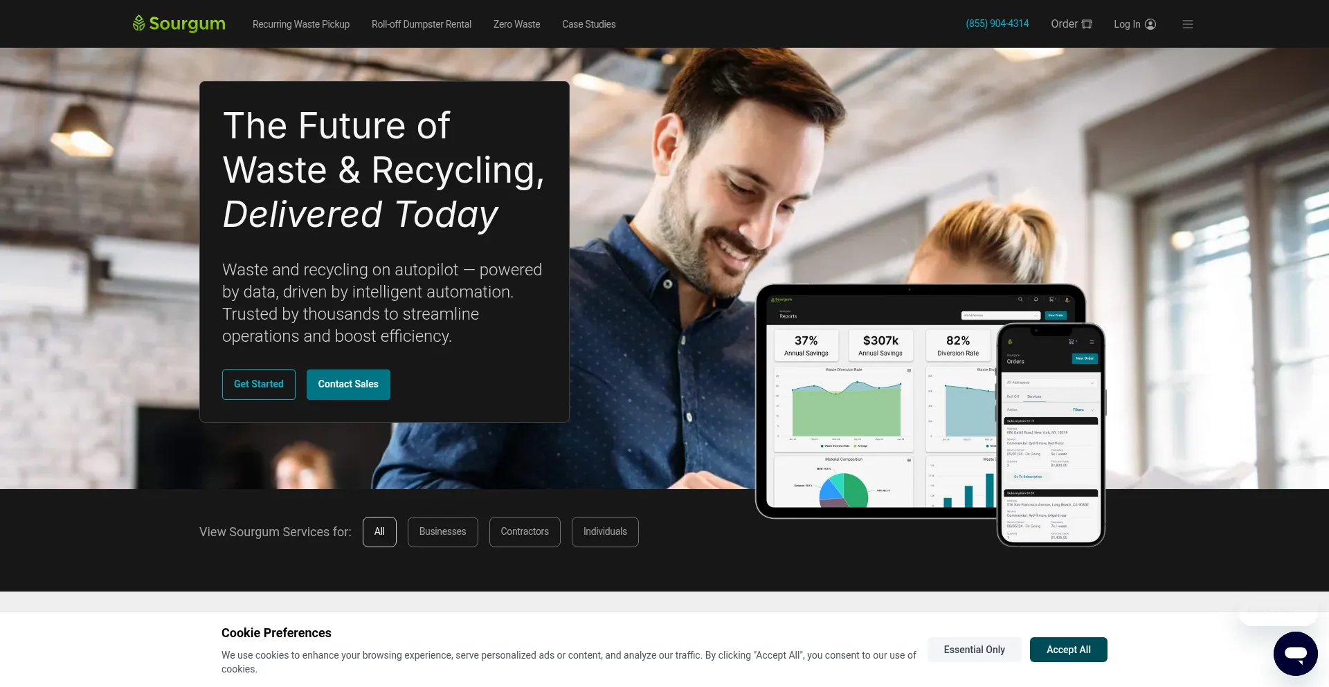 Website screenshot of Sourgum.com