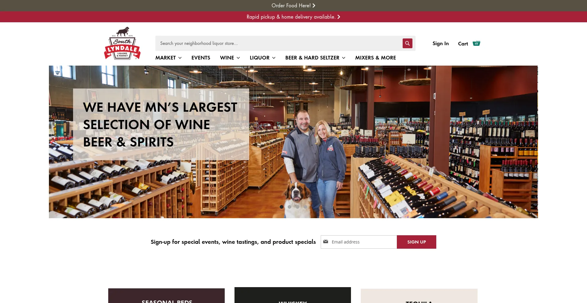 Website screenshot of Southlyndale.com