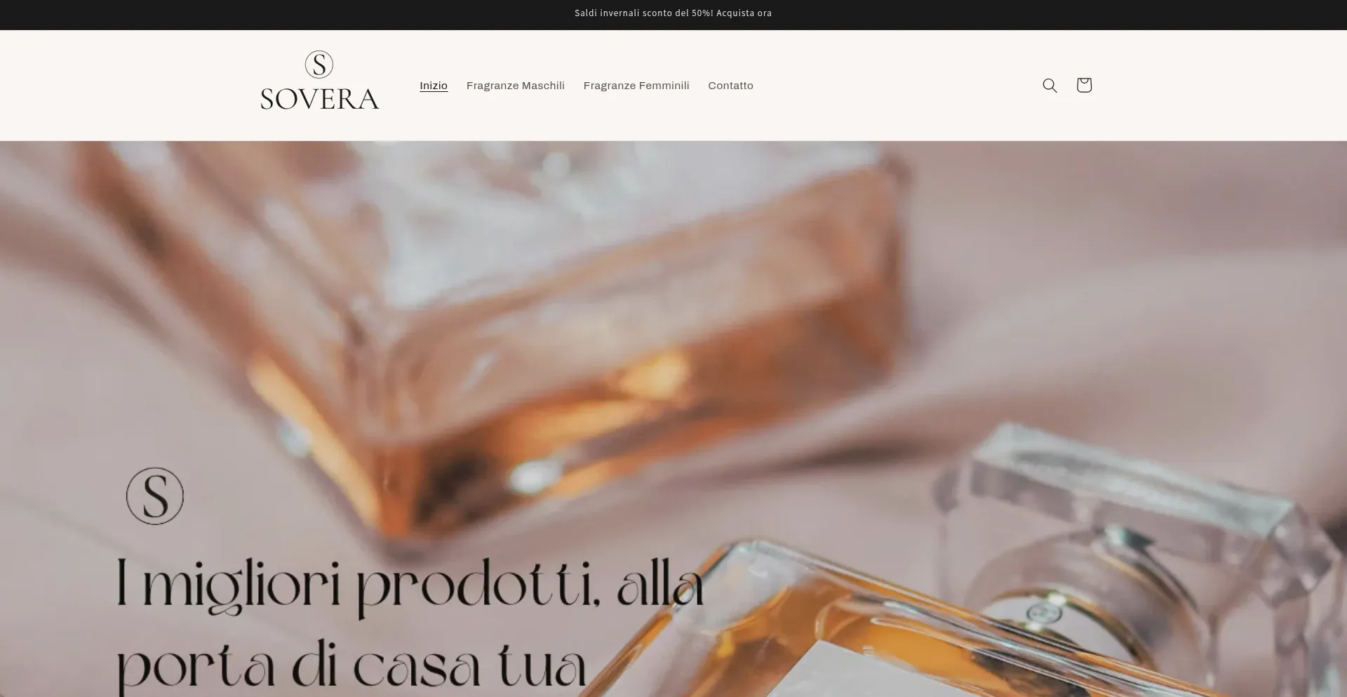 Website screenshot of Soveraitalia.com