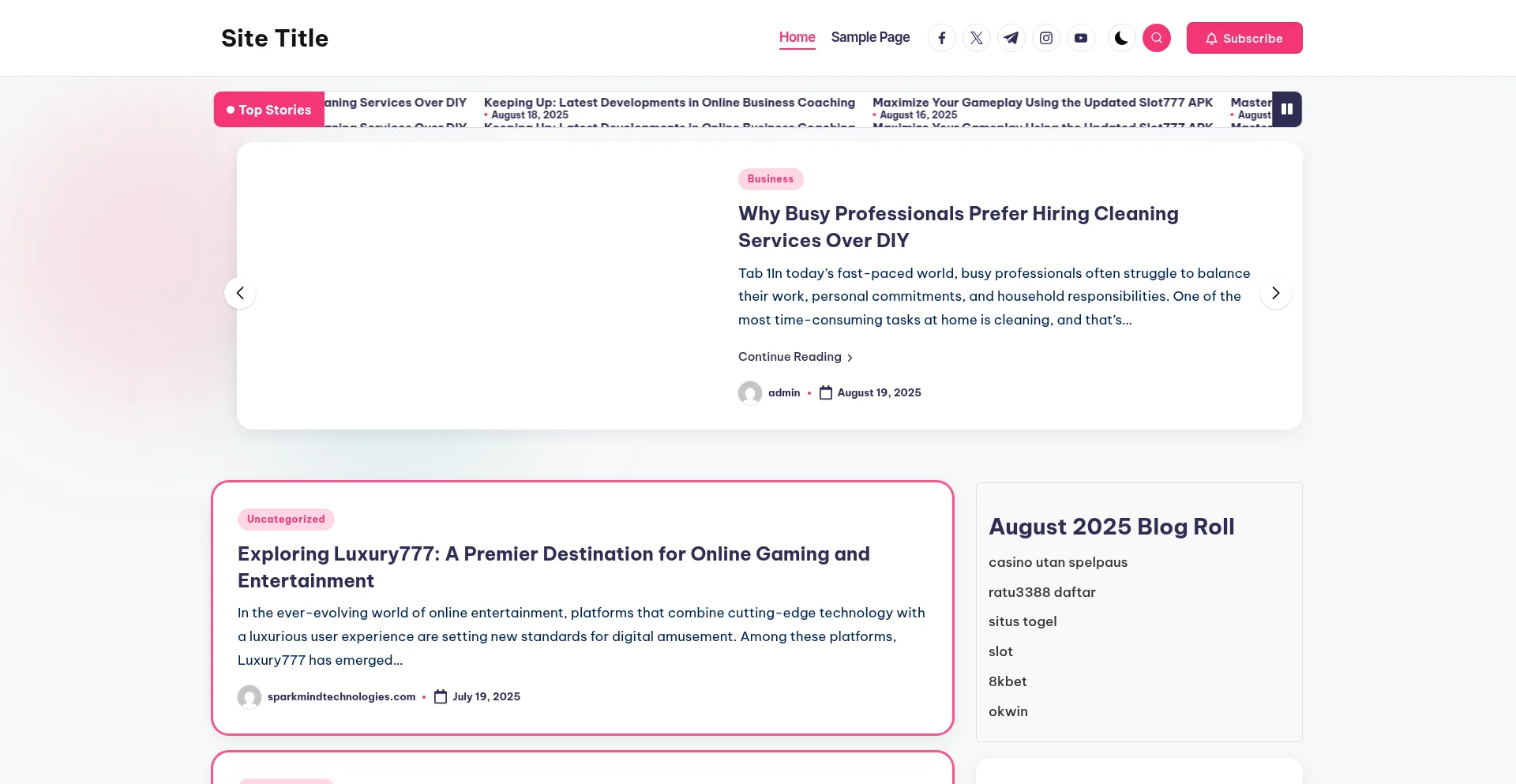 Website screenshot of Sparkmindtechnologies.com