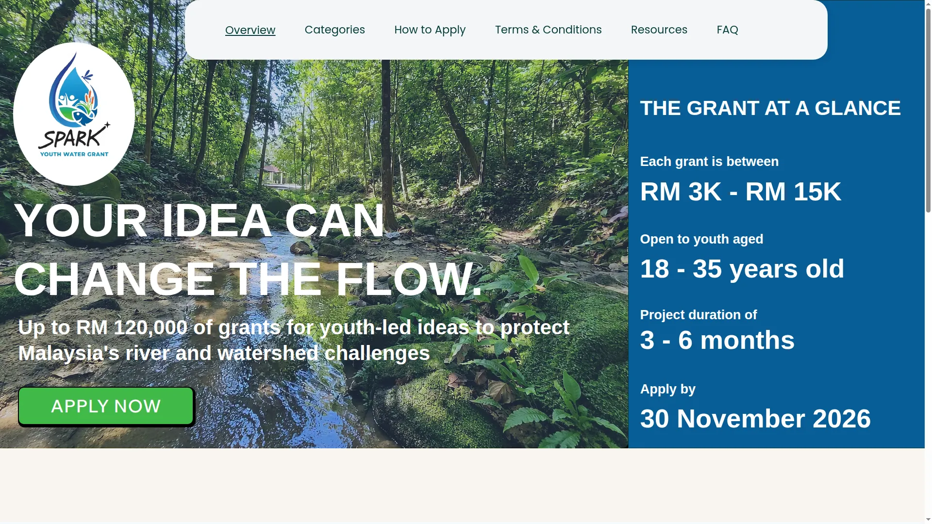Sparkyouthwatergrant.org
