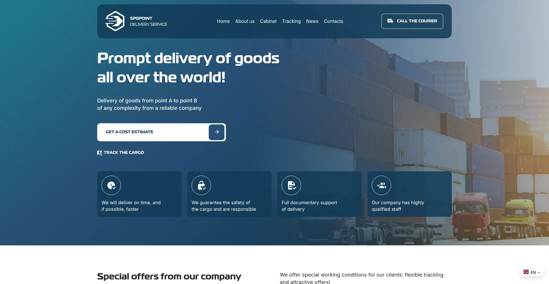 Website screenshot of Spdpoint.online