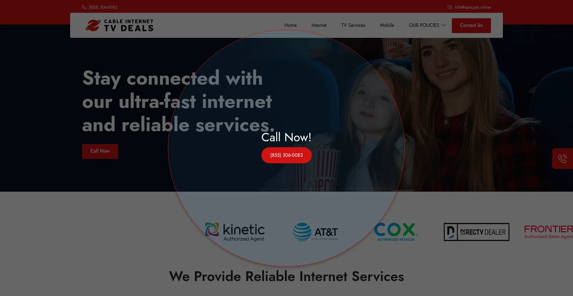 Website screenshot of Specpay.online