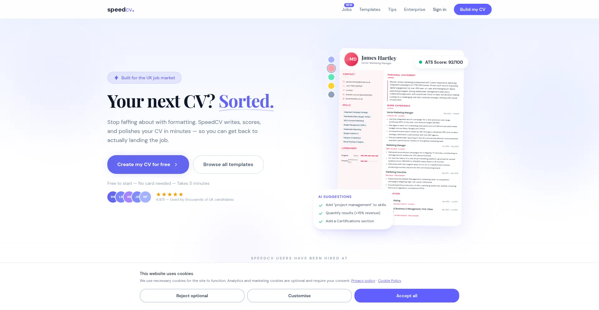 Speedcv.co.uk