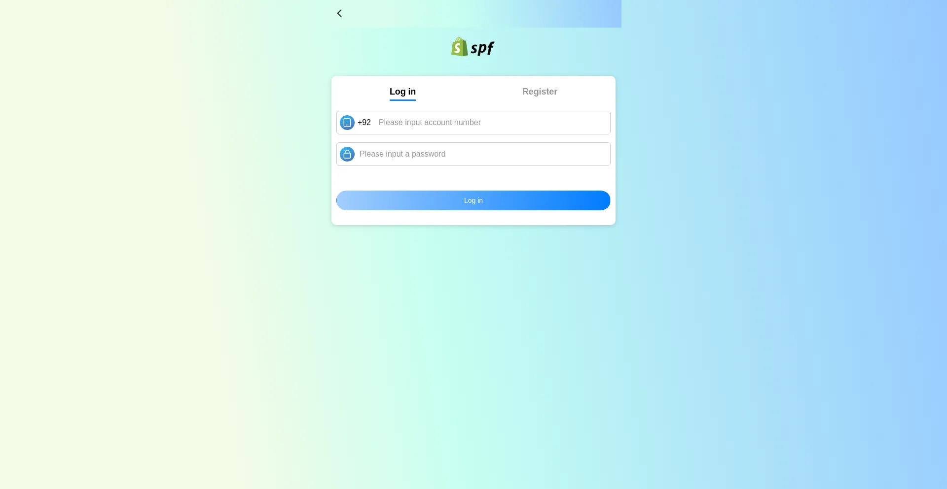 Website screenshot of Spfmall.com