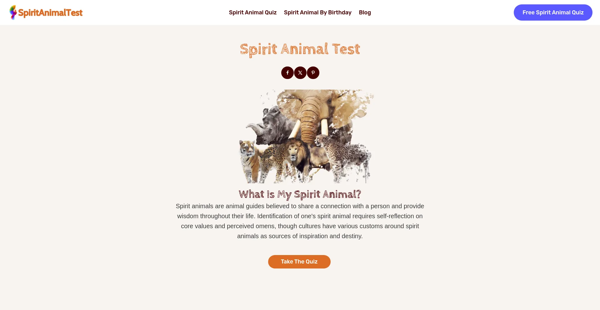 Spiritanimaltest.org